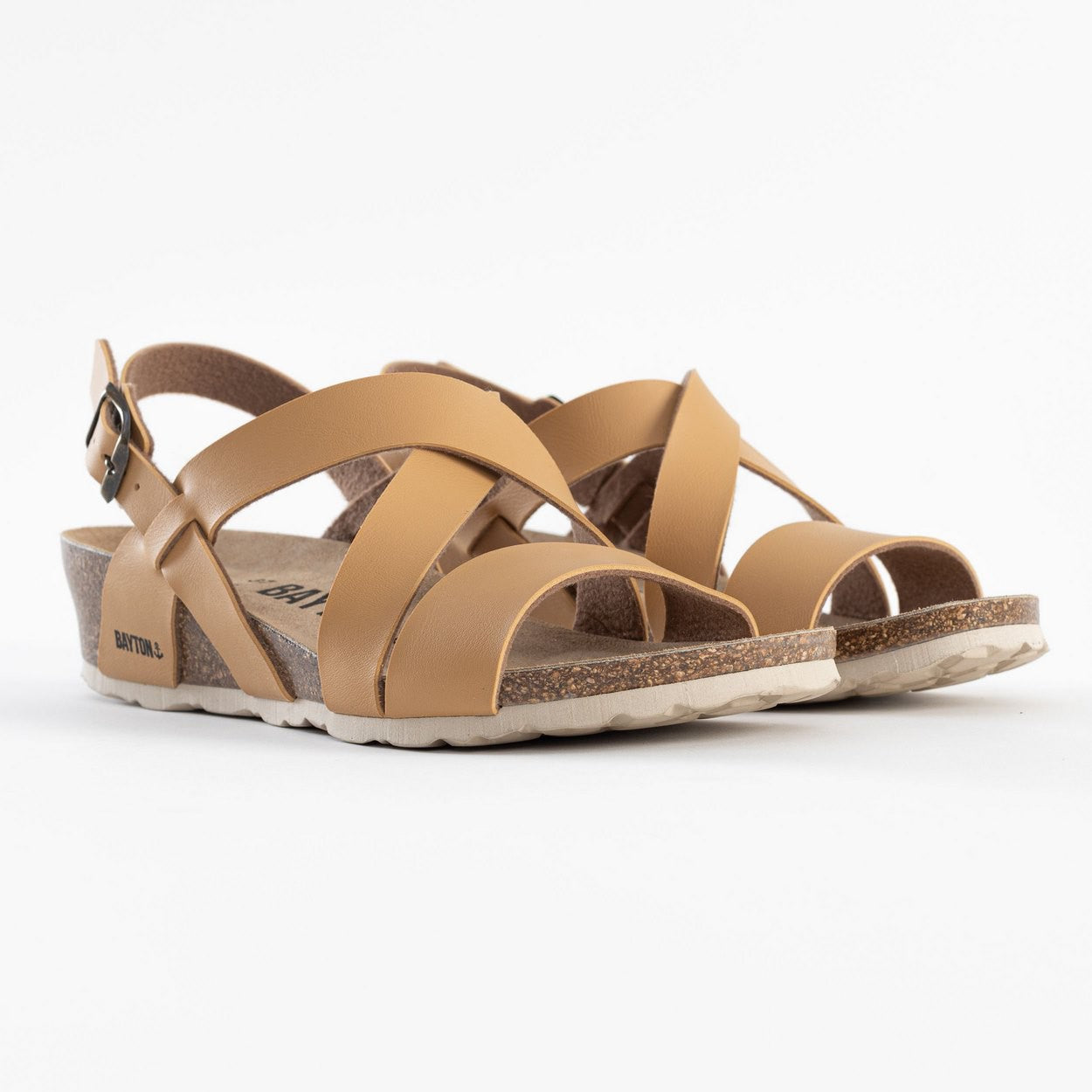 Berga Camel Wedge and Semi-Wedge Sandals