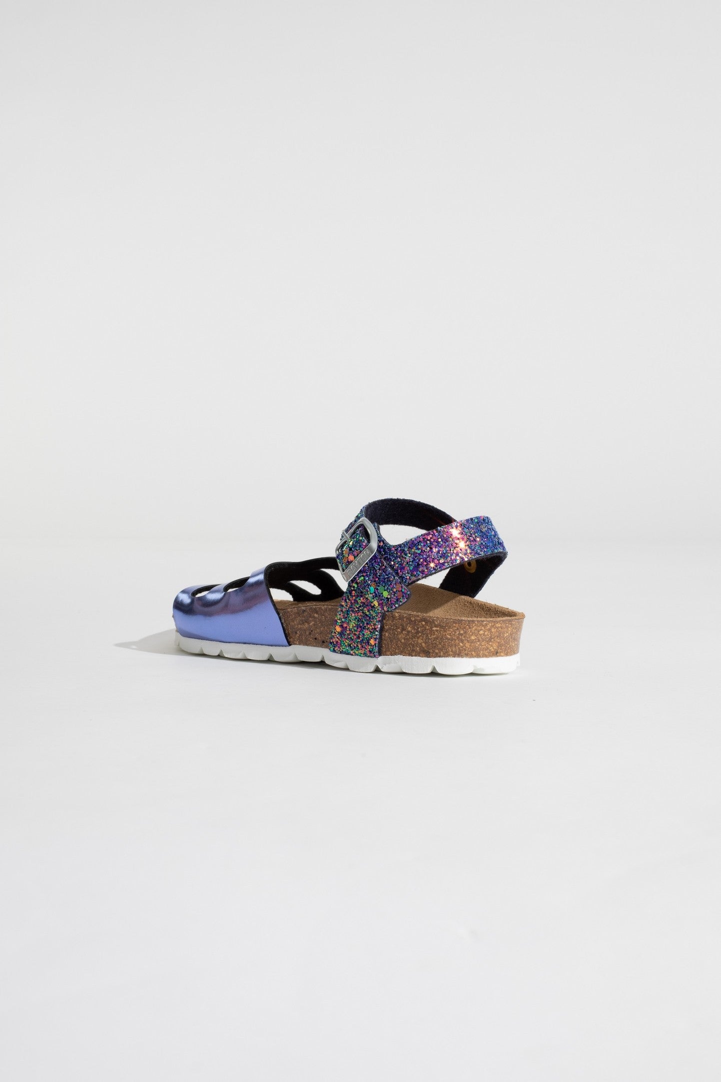 Blue and sequined Butterfly Multi-Strap Sandals