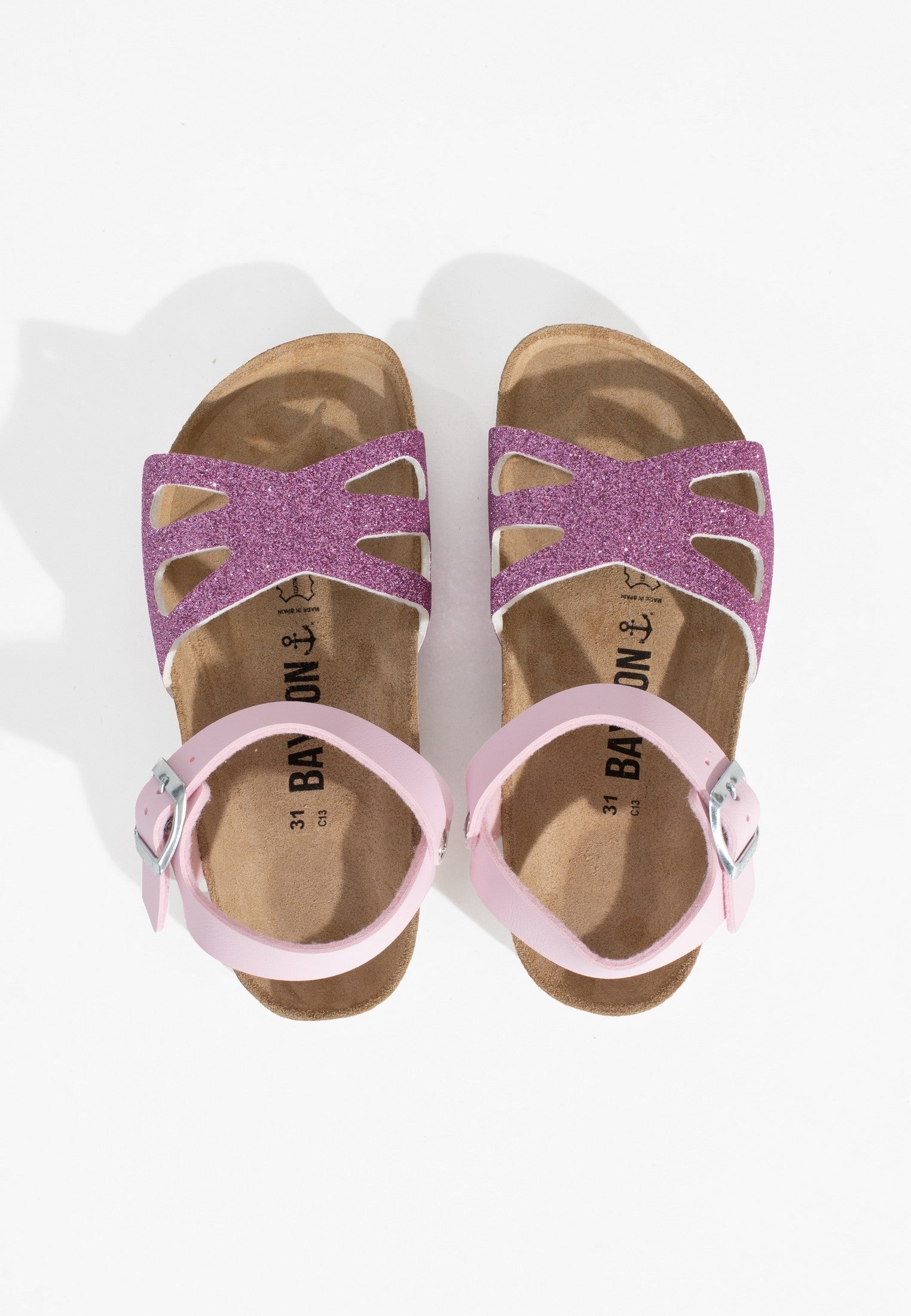 Butterfly Multi-Strap Sandals Pink