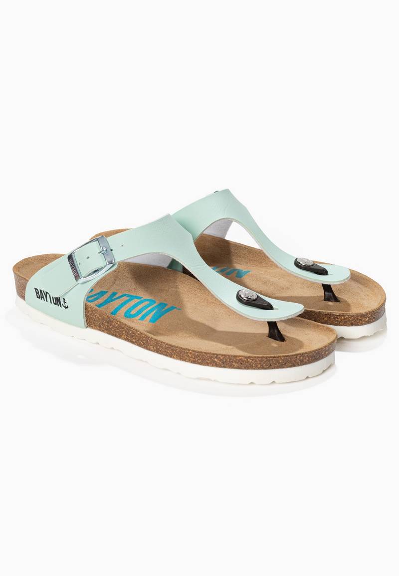 Cairns Sky Blue Toe-Strap Sandals