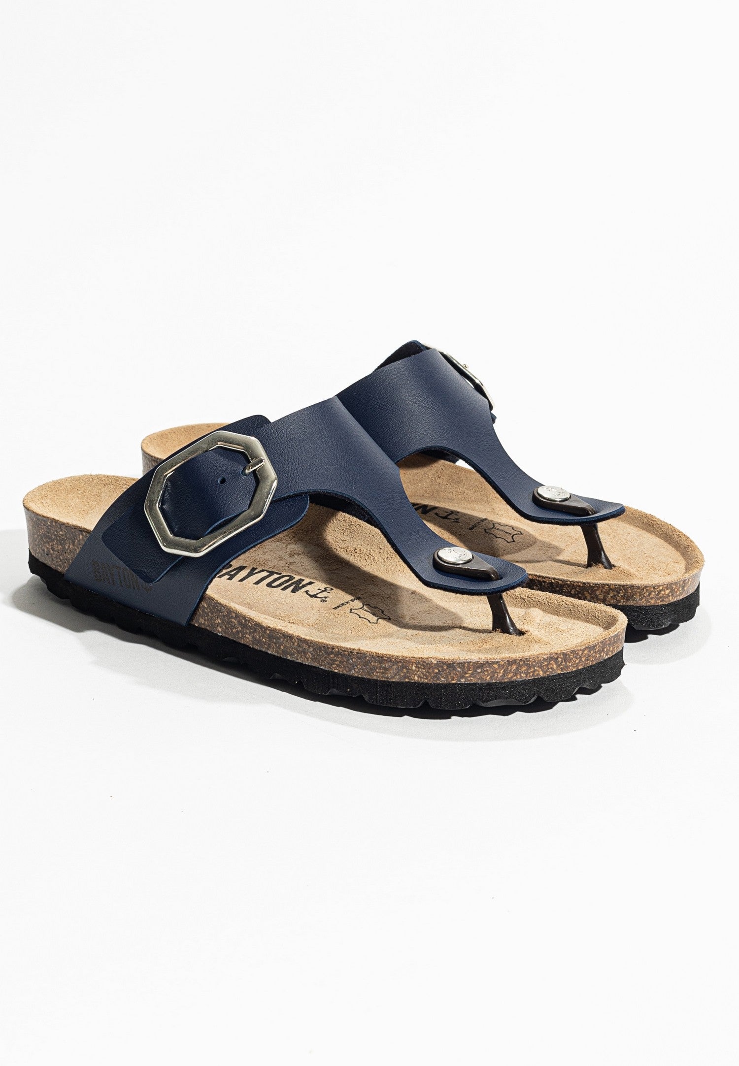 Cairns Navy Blue Toe Post Sandals