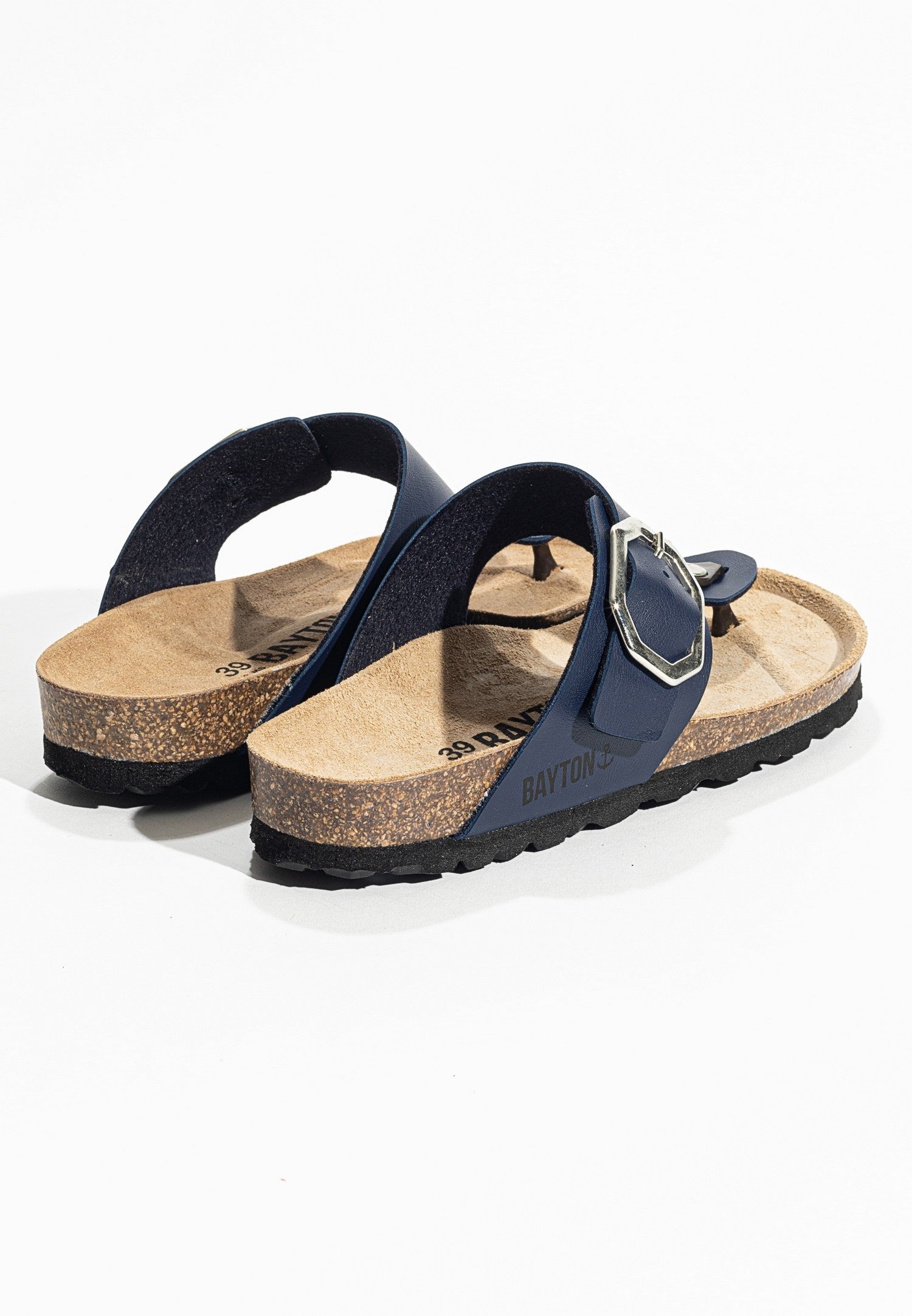 Cairns Navy Blue Toe Post Sandals