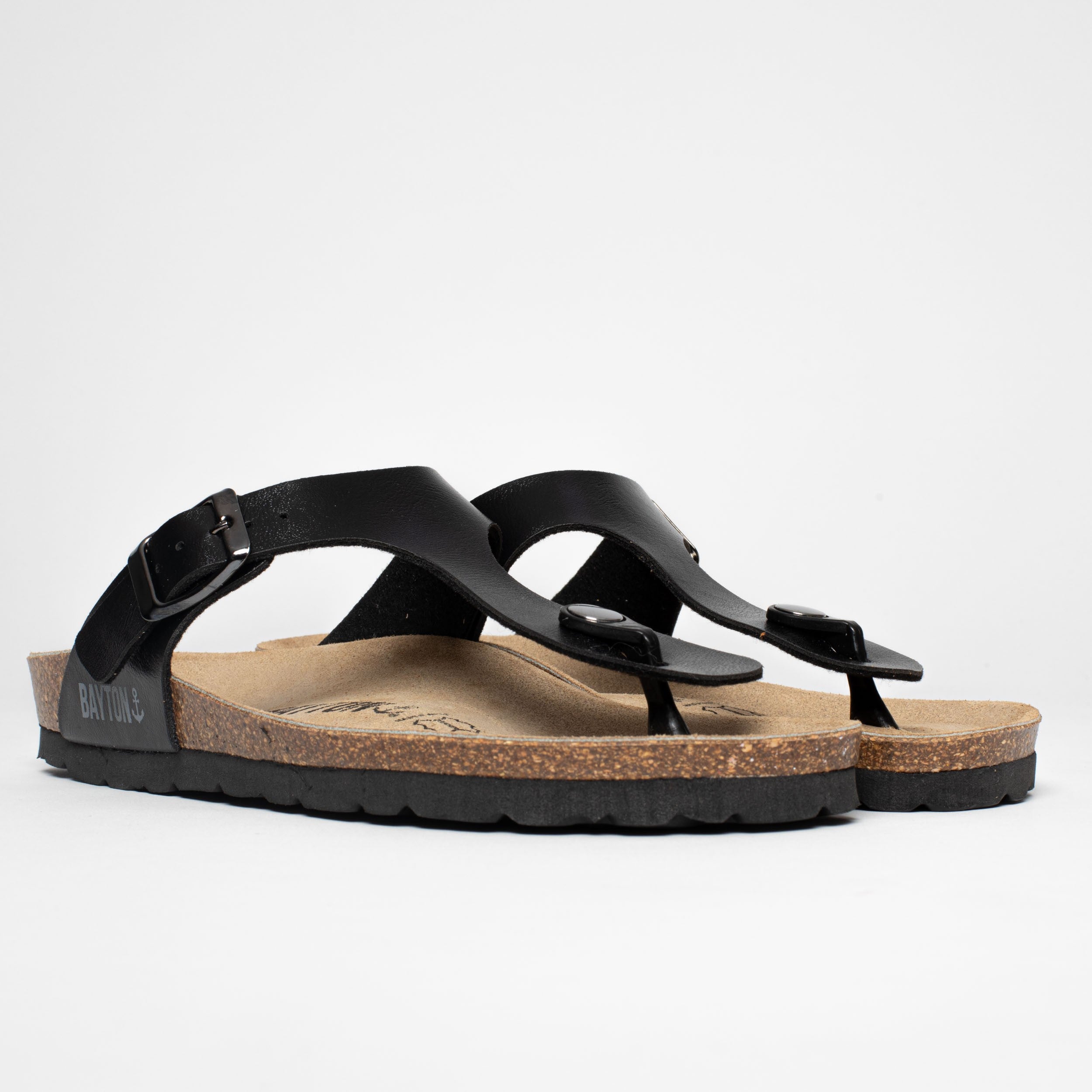 Cairns Black Open Toe Sandals