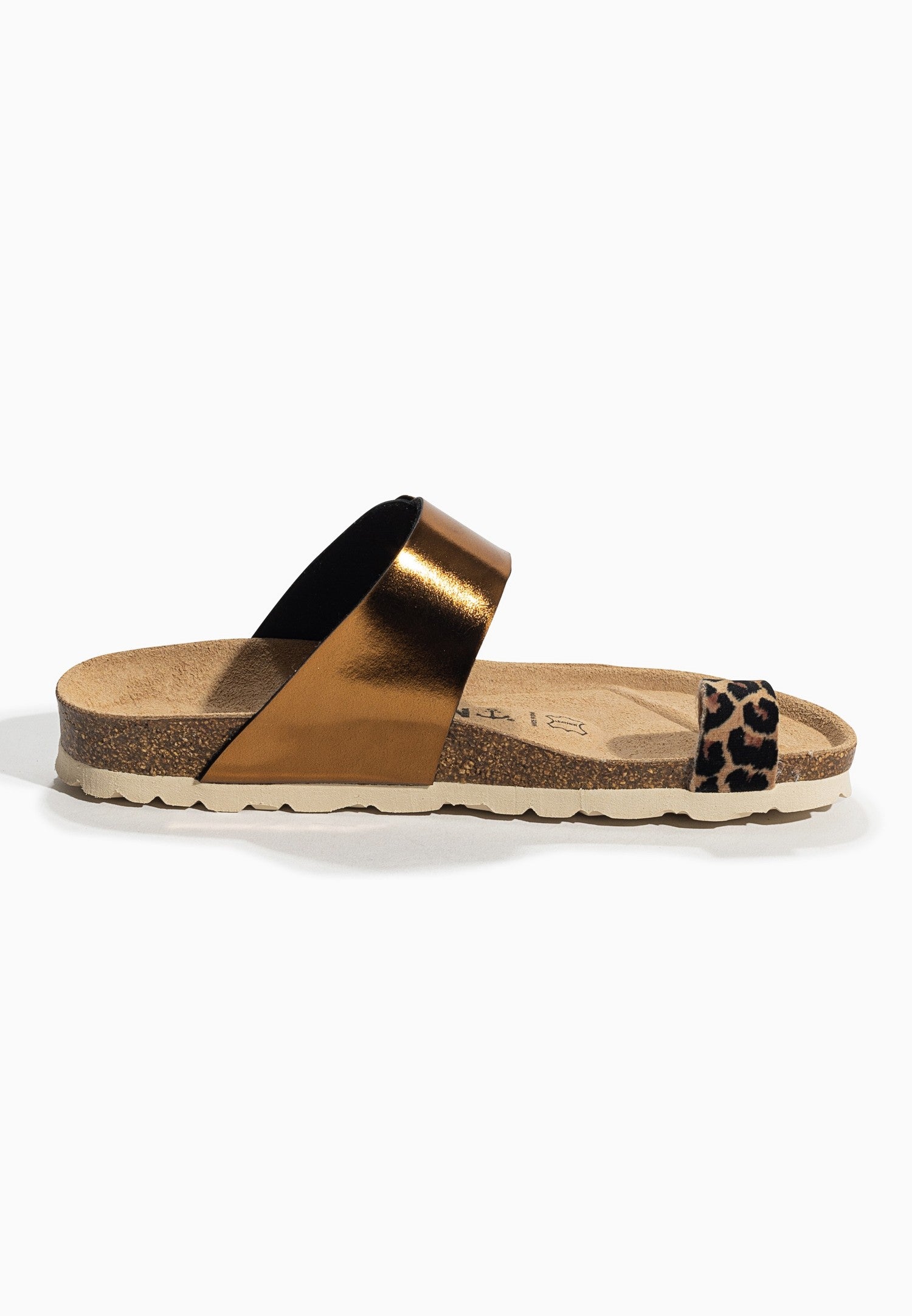 Caliente Bronze Toe Post Sandals