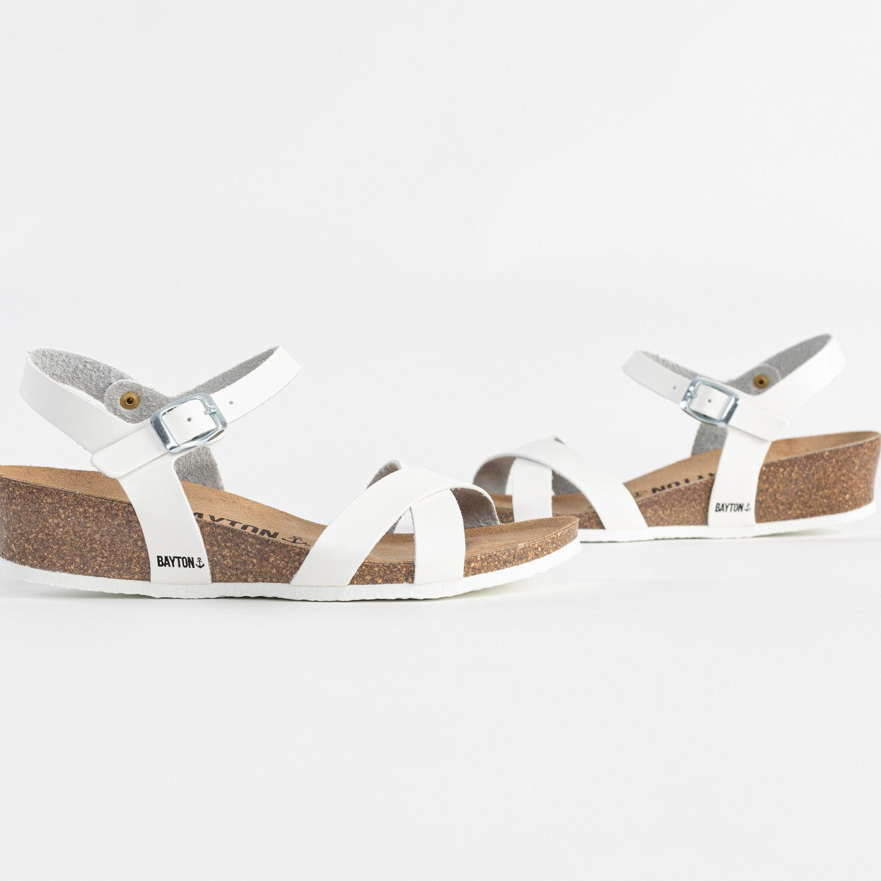 Canberra White Wedge and Semi-Wedge Sandals