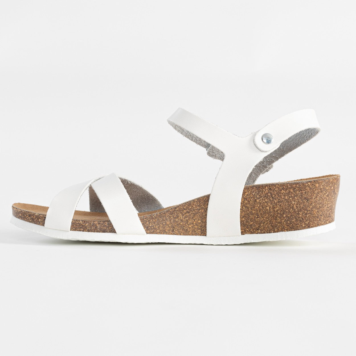 Sandalias Canberra Cuña Y Semicuña Blanco