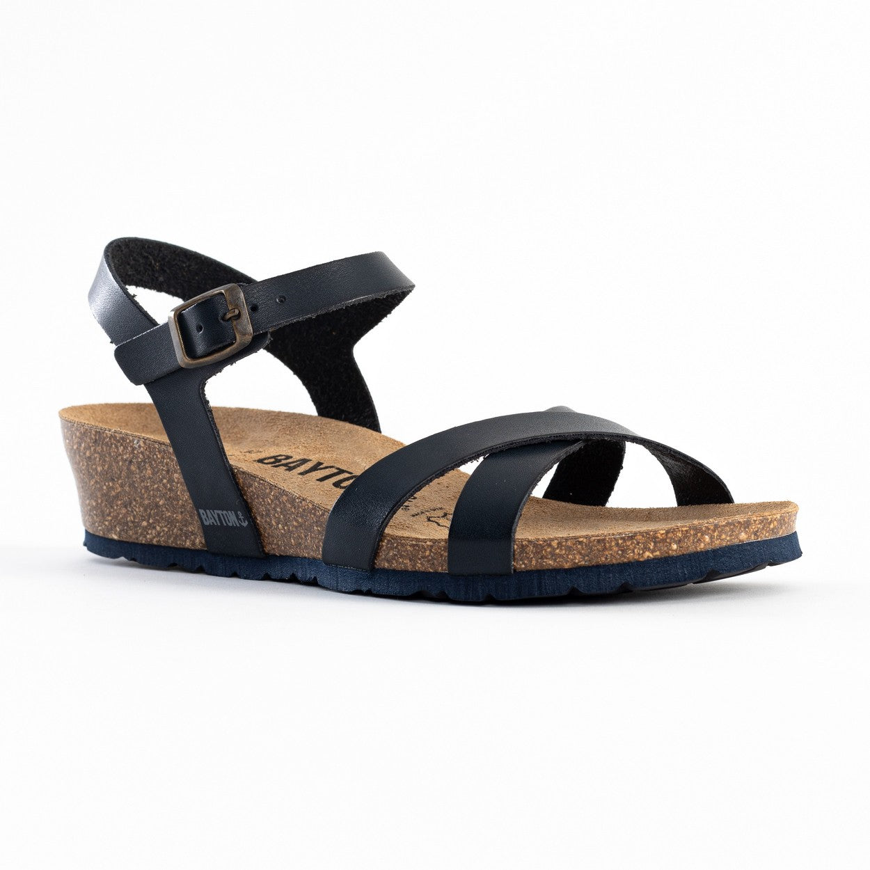 Canberra Navy Blue Wedge and Semi-Wedge Sandals