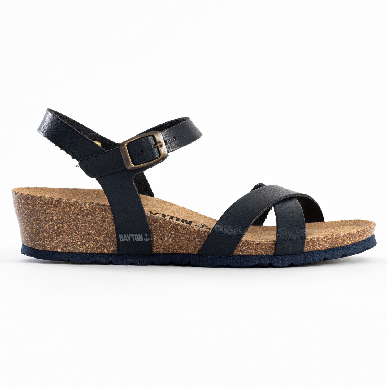 Canberra Navy Blue Wedge and Semi-Wedge Sandals