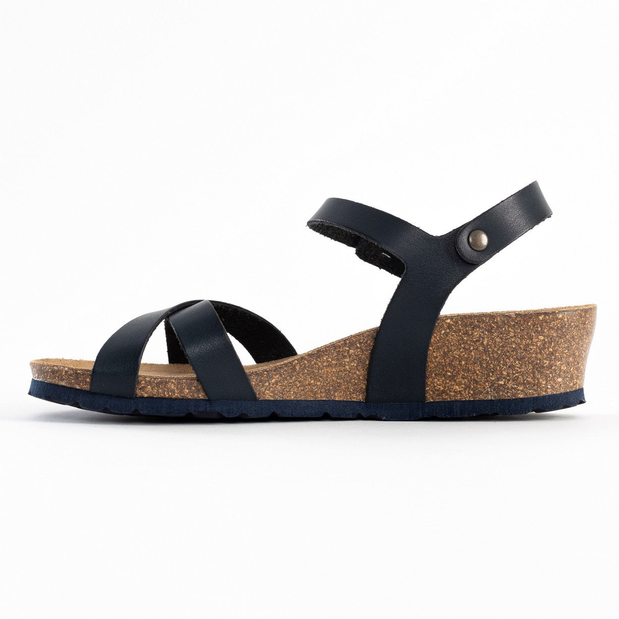 Canberra Navy Blue Wedge and Semi-Wedge Sandals