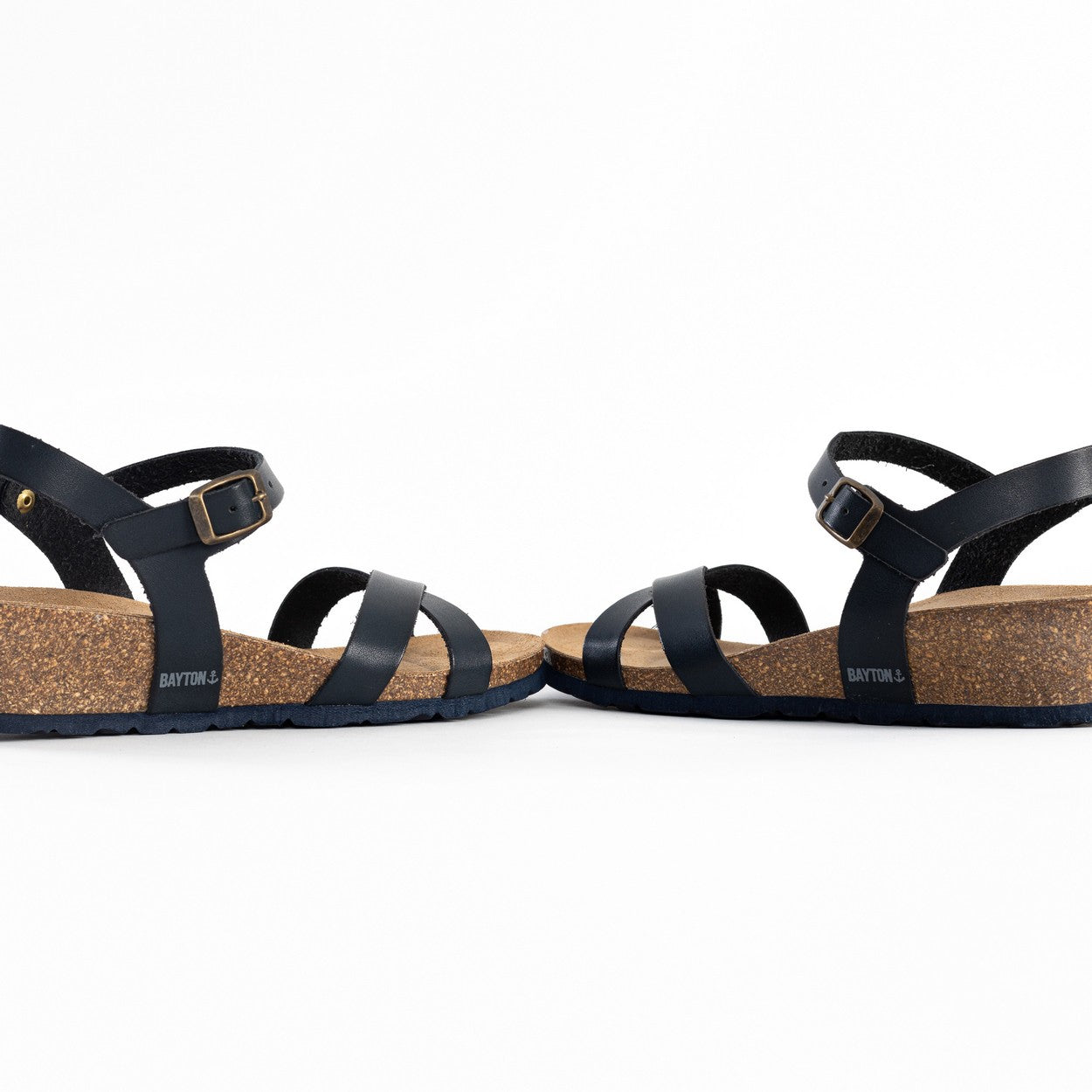 Canberra Navy Blue Wedge and Semi-Wedge Sandals