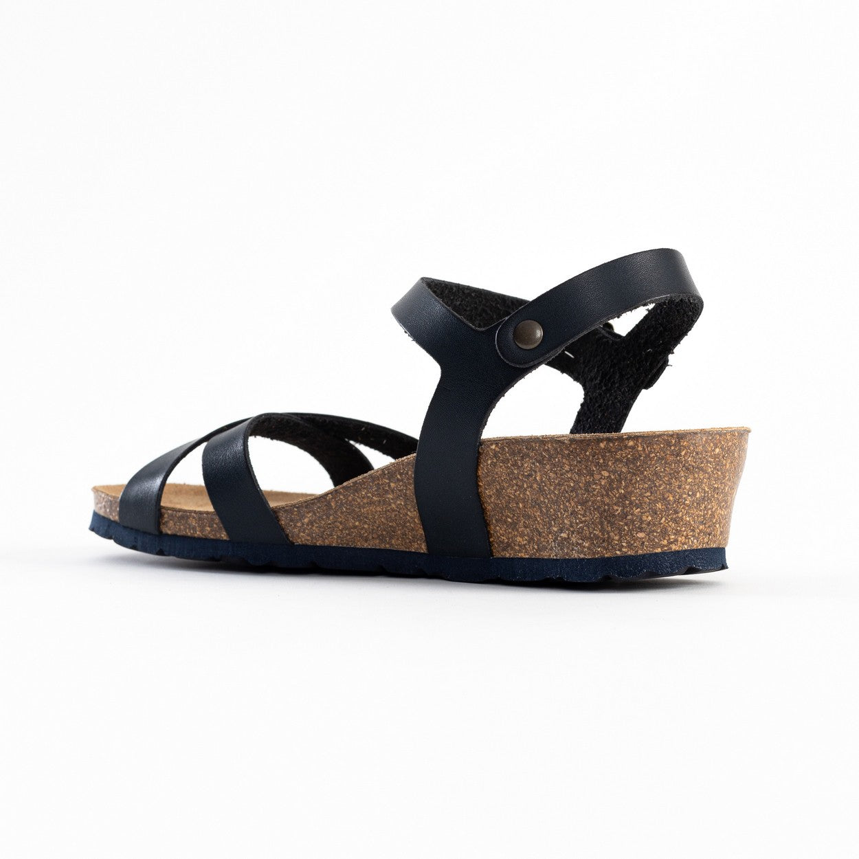 Canberra Navy Blue Wedge and Semi-Wedge Sandals