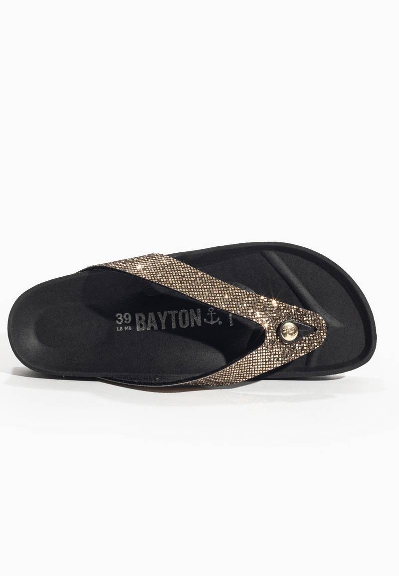 Chagall Bronze Glittery Toe Post Sandals