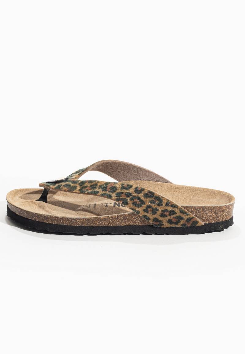 Chagall Leopard Toe-Strap Sandals