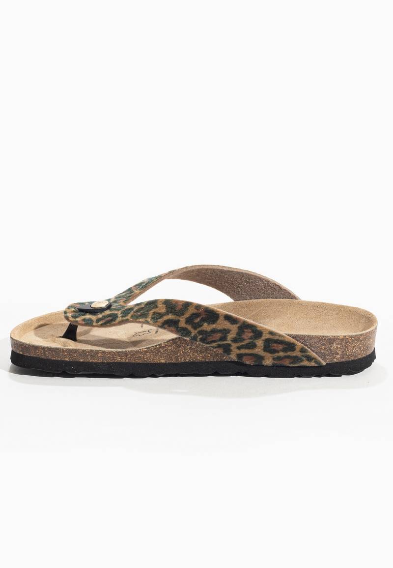 Chagall Leopard Toe-Strap Sandals