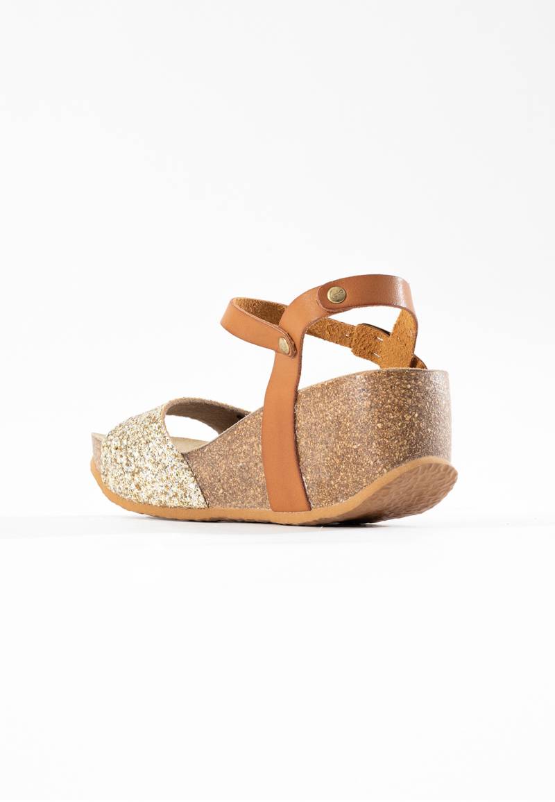 Maya Camel Wedge and Semi-Wedge Sandals