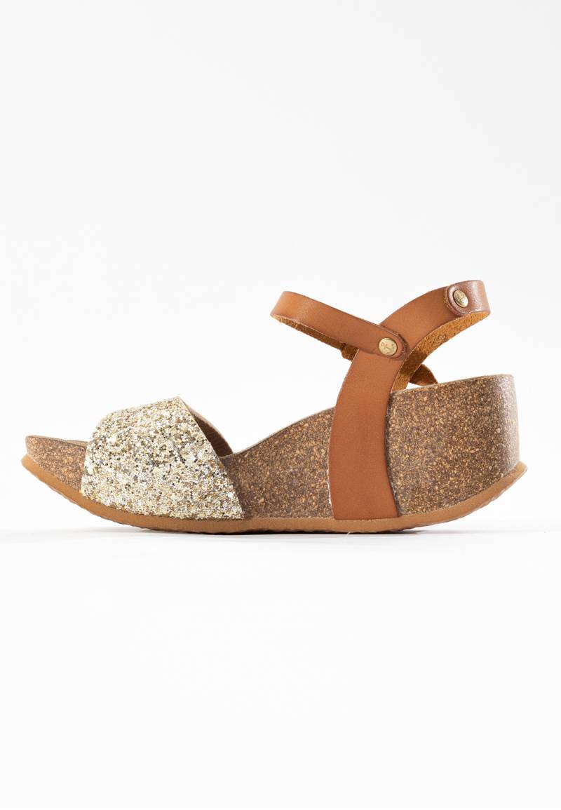 Maya Camel Wedge and Semi-Wedge Sandals