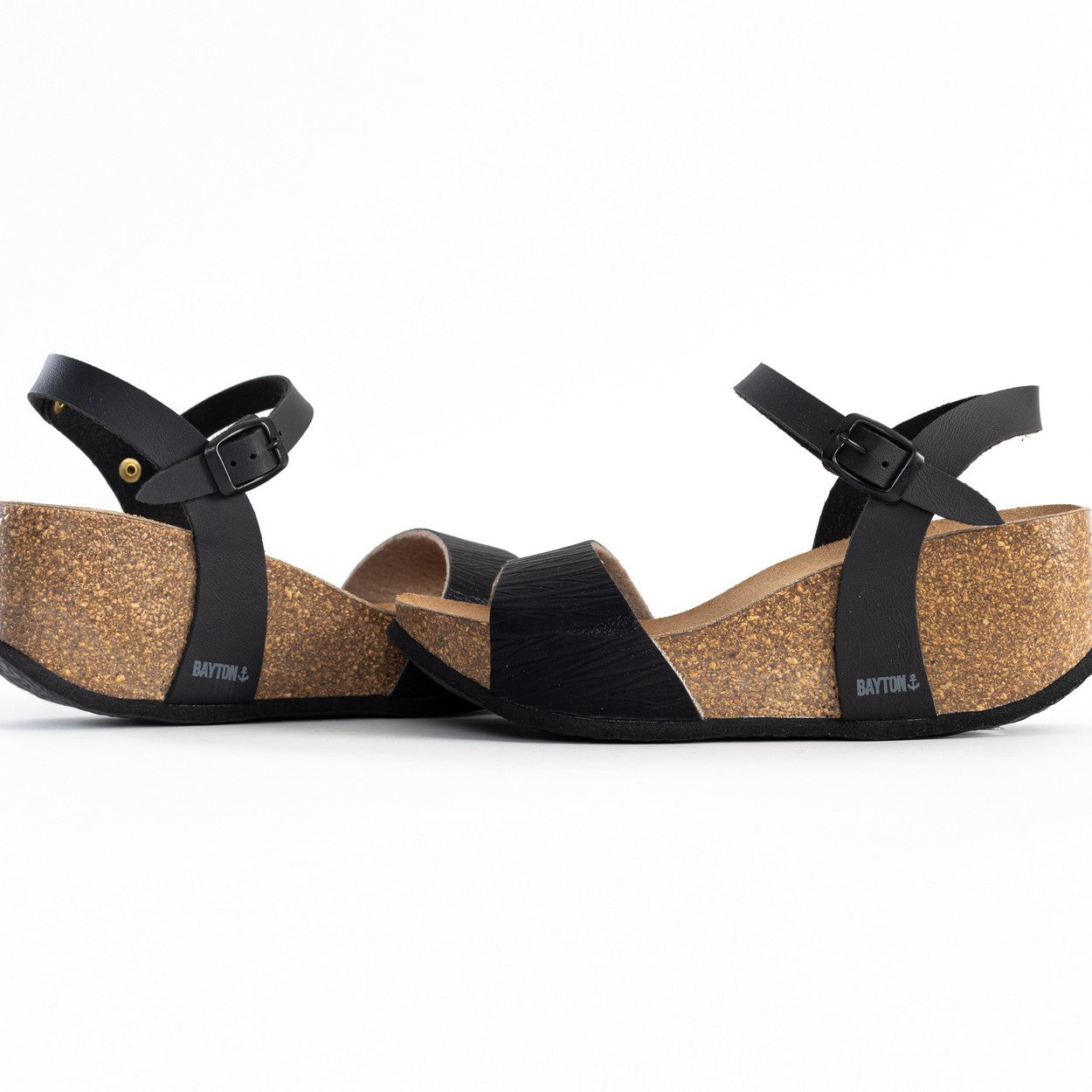 Maya Black Wedge and Semi-Wedge Sandals