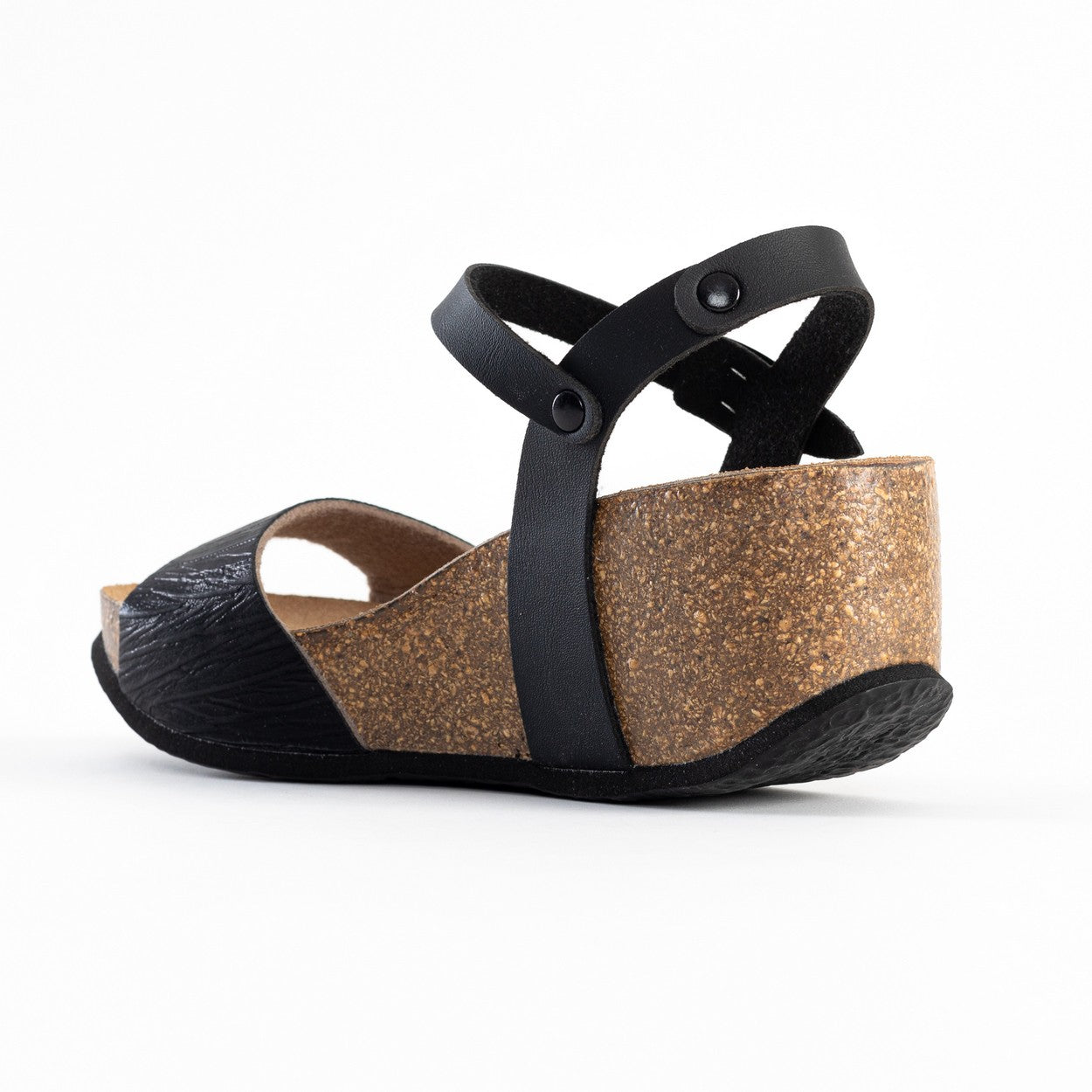 Maya Black Wedge and Semi-Wedge Sandals