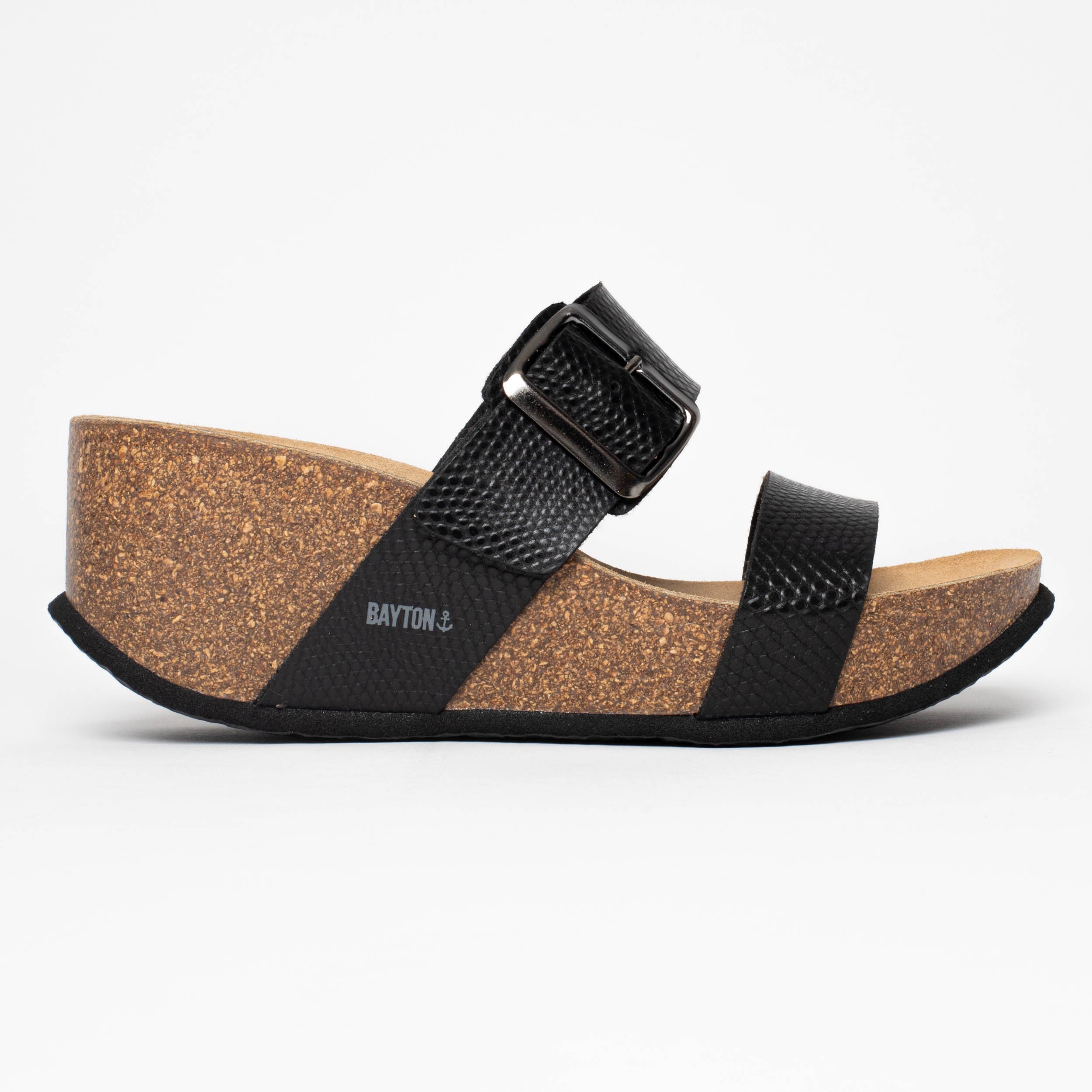 Newcastle Black Wedge and Semi-Wedge Sandals