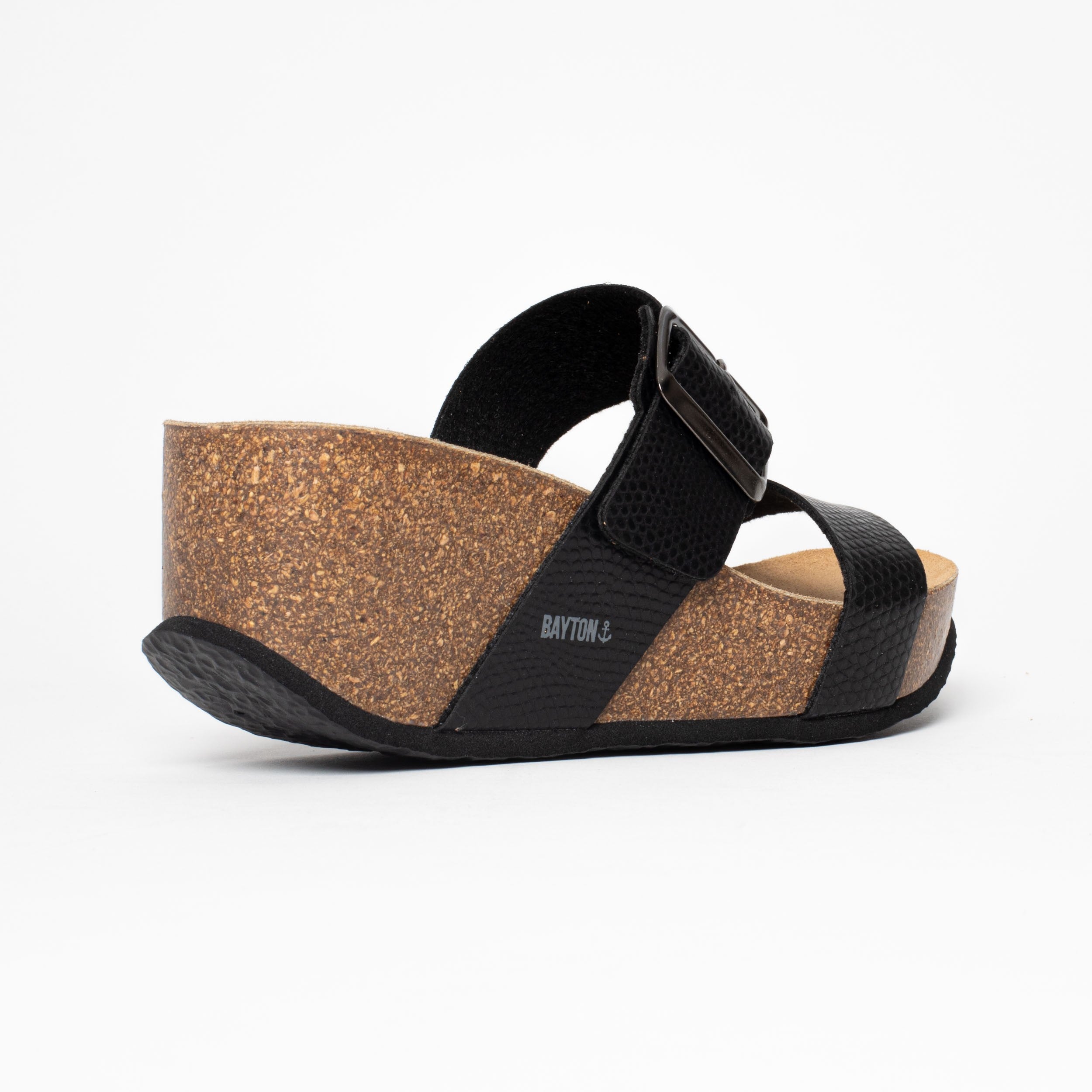 Newcastle Black Wedge and Semi-Wedge Sandals