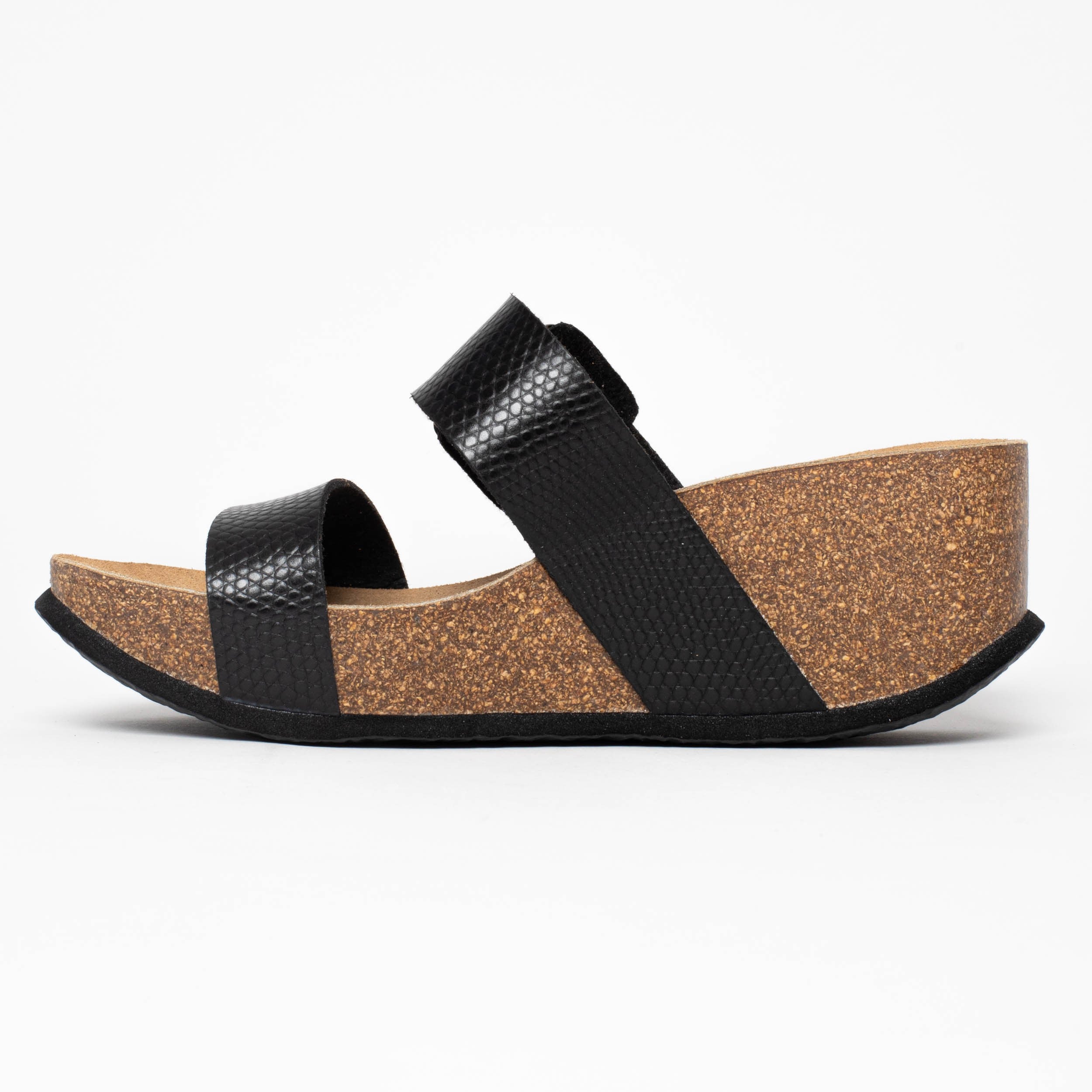 Newcastle Black Wedge and Semi-Wedge Sandals