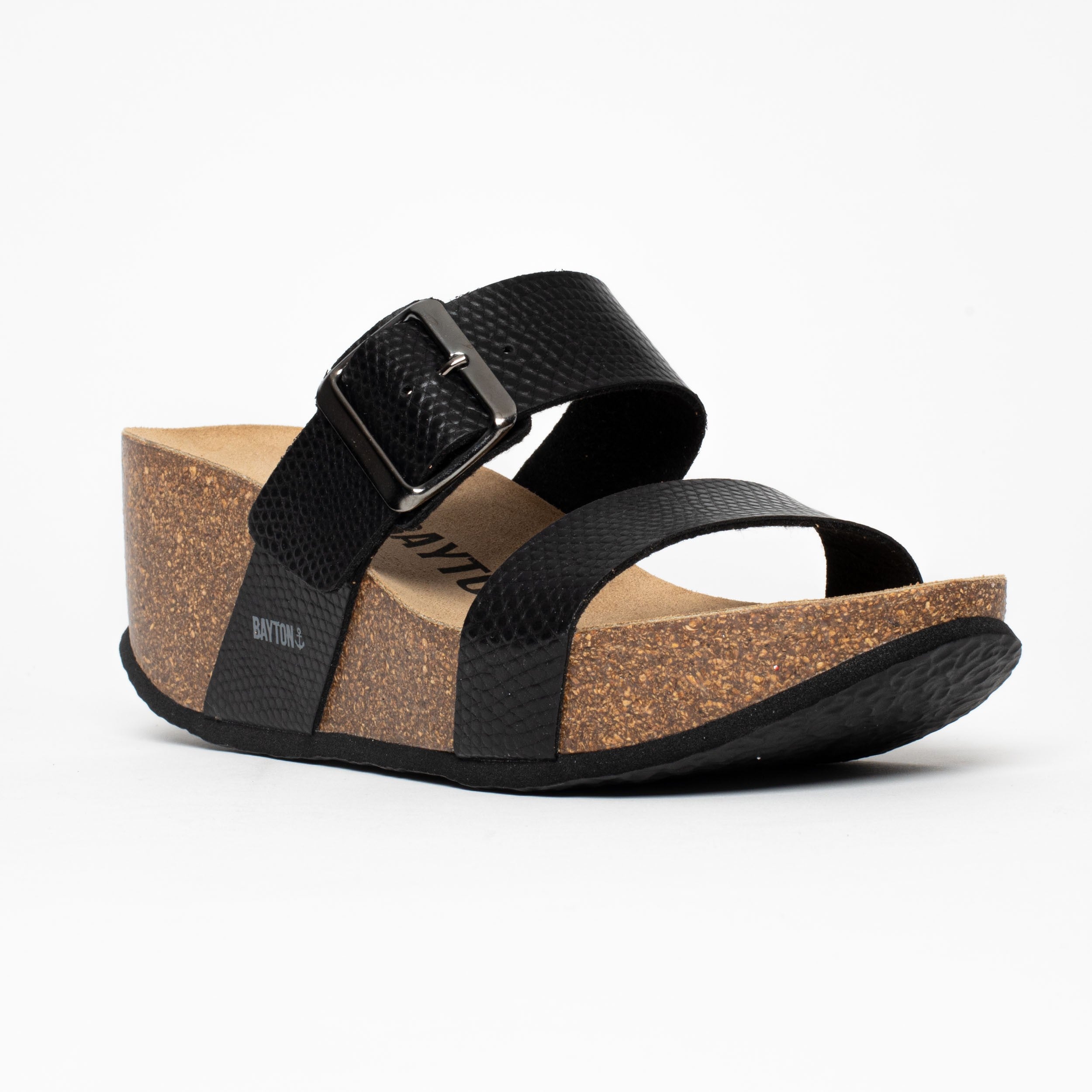 Newcastle Black Wedge and Semi-Wedge Sandals