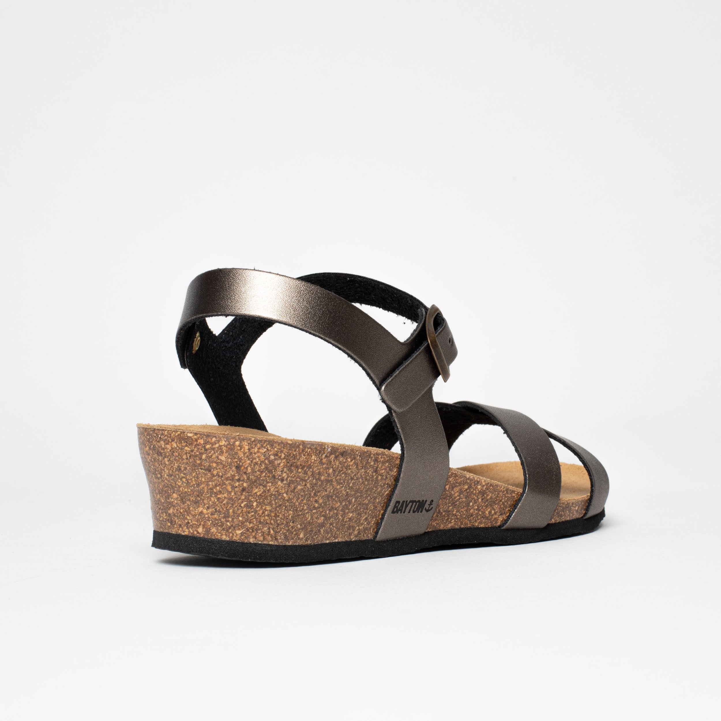 Canberra Pewter Wedge and Semi-Wedge Sandals