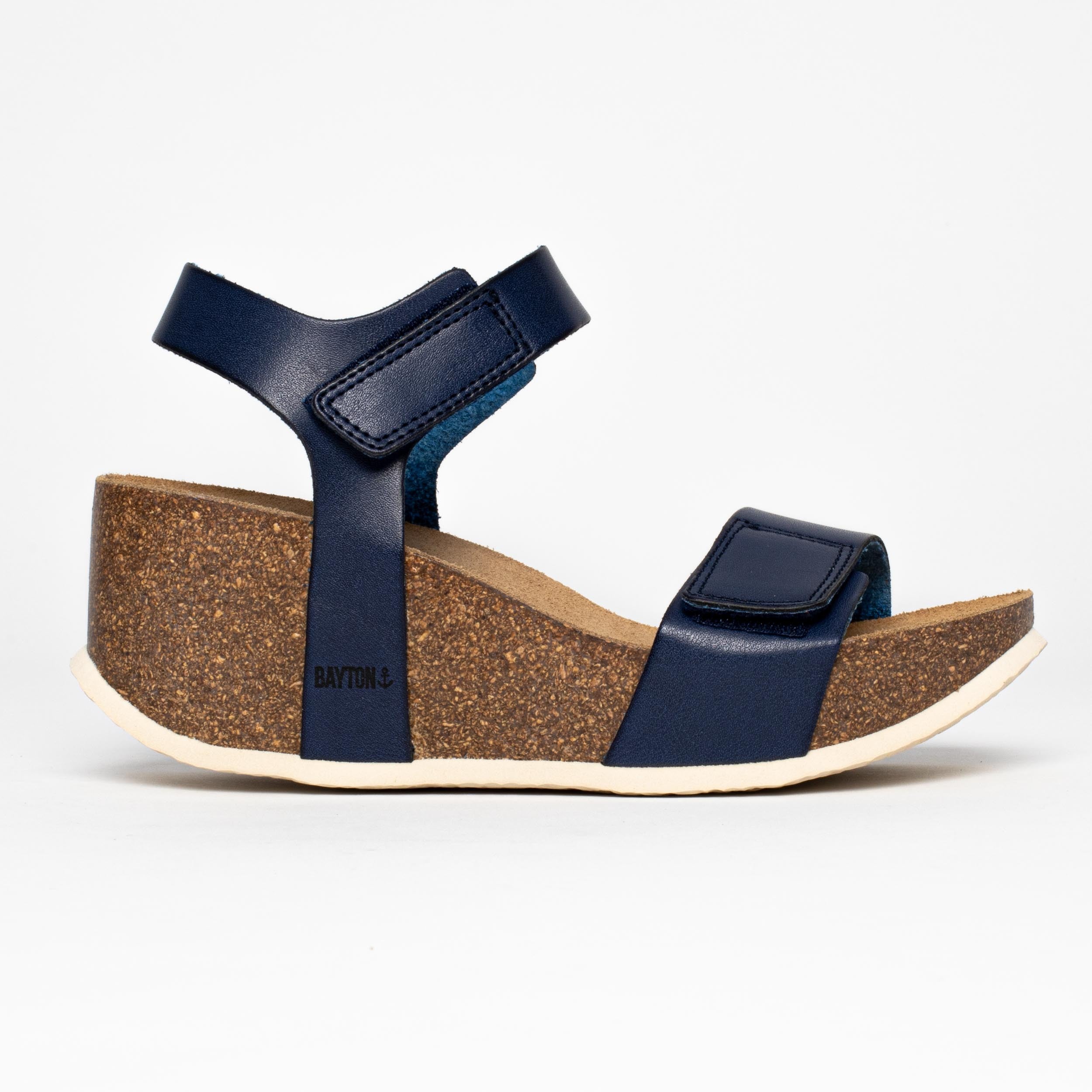 Gijon Navy Blue Wedge and Semi-Wedge Sandals