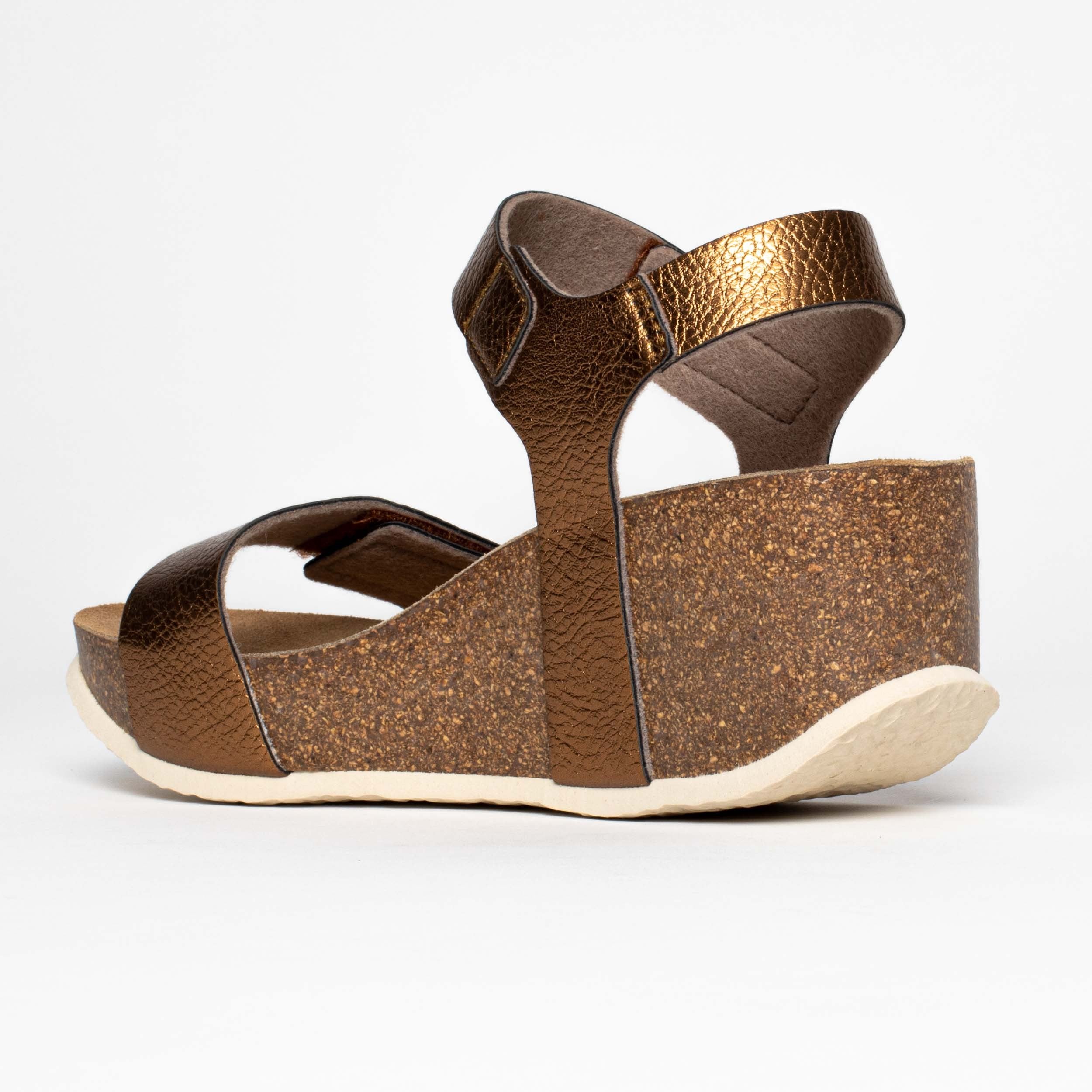 Bilbao Bronze Wedge and Semi-Wedge Sandals