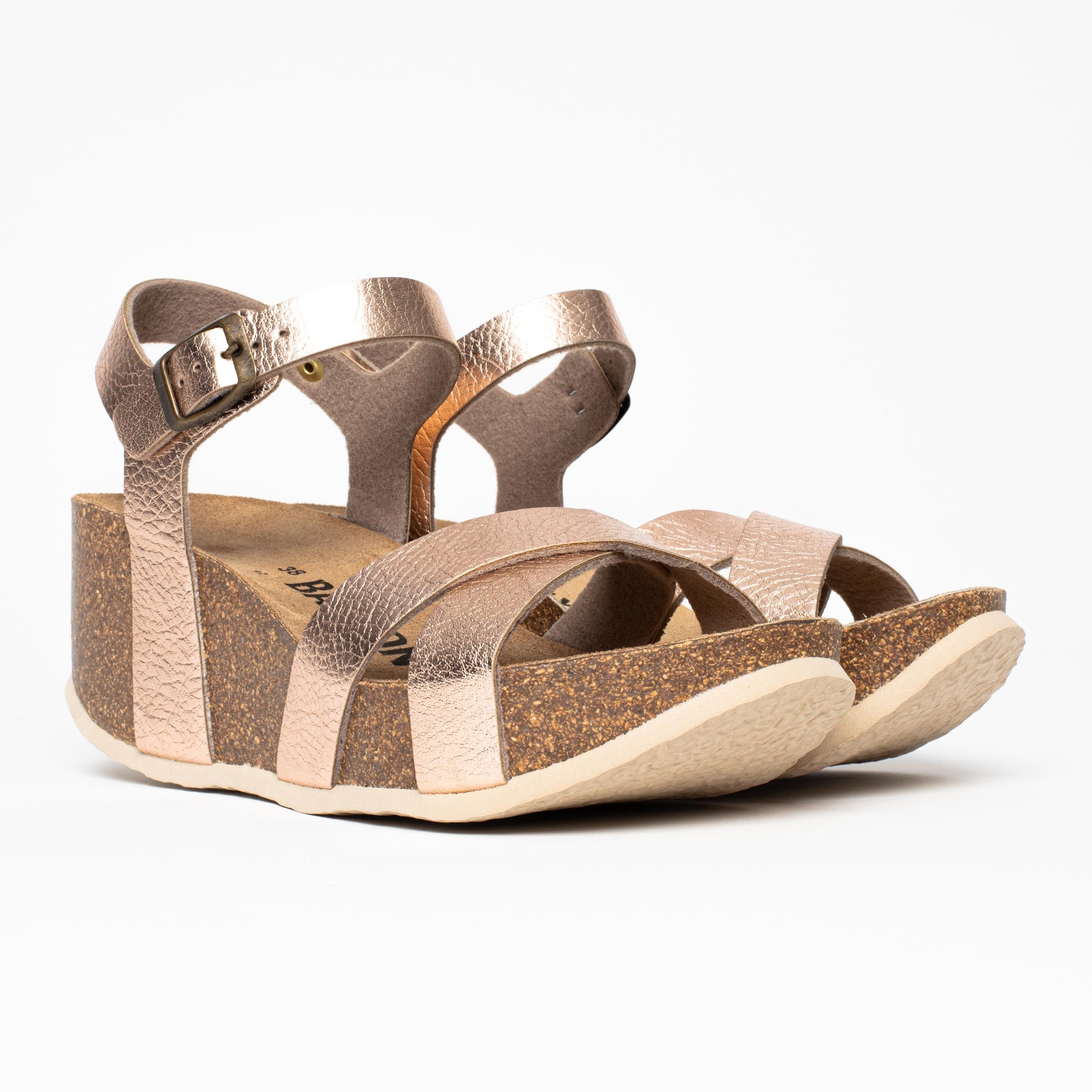 Venus Rose Gold Wedge and Semi-Wedge Sandals