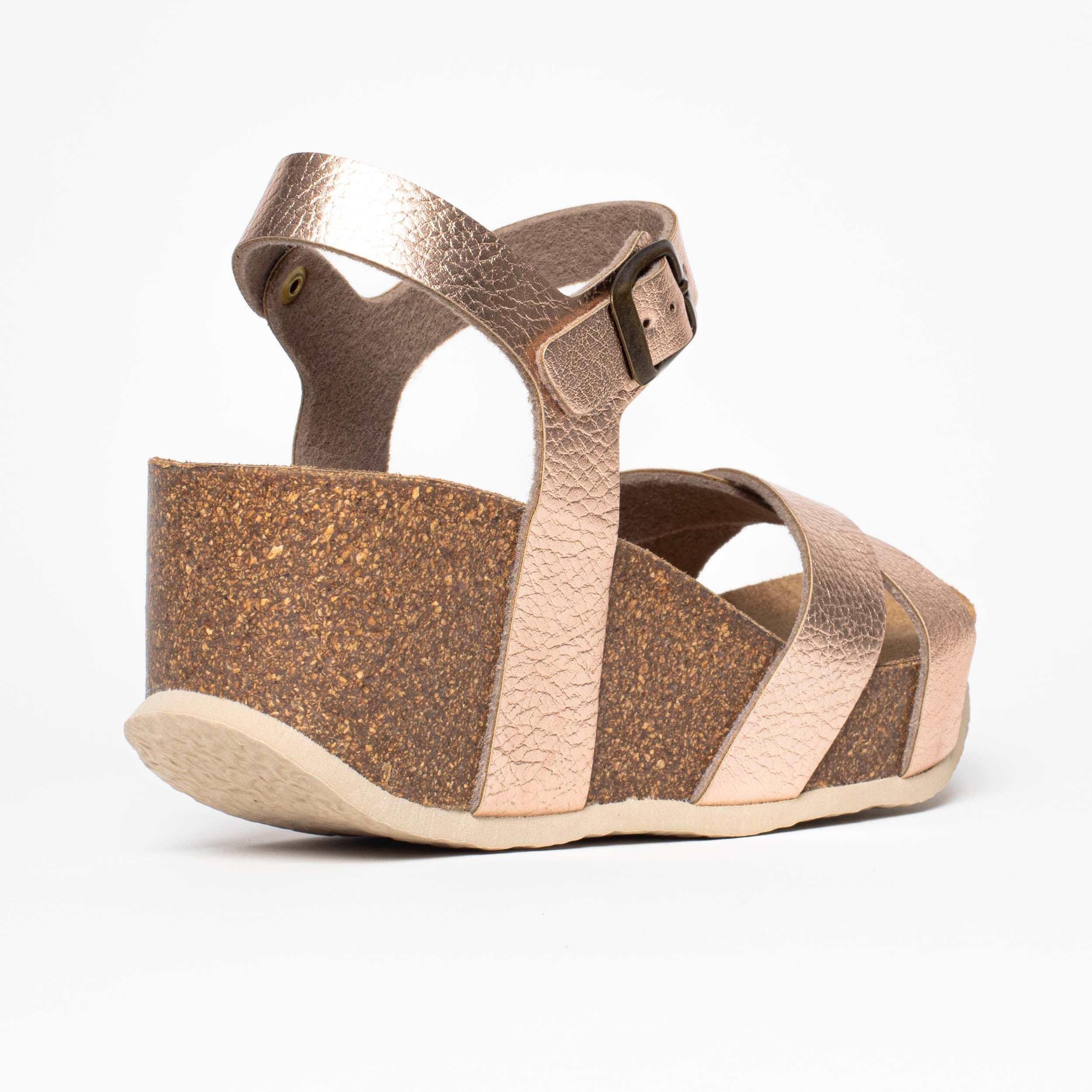 Venus Rose Gold Wedge and Semi-Wedge Sandals