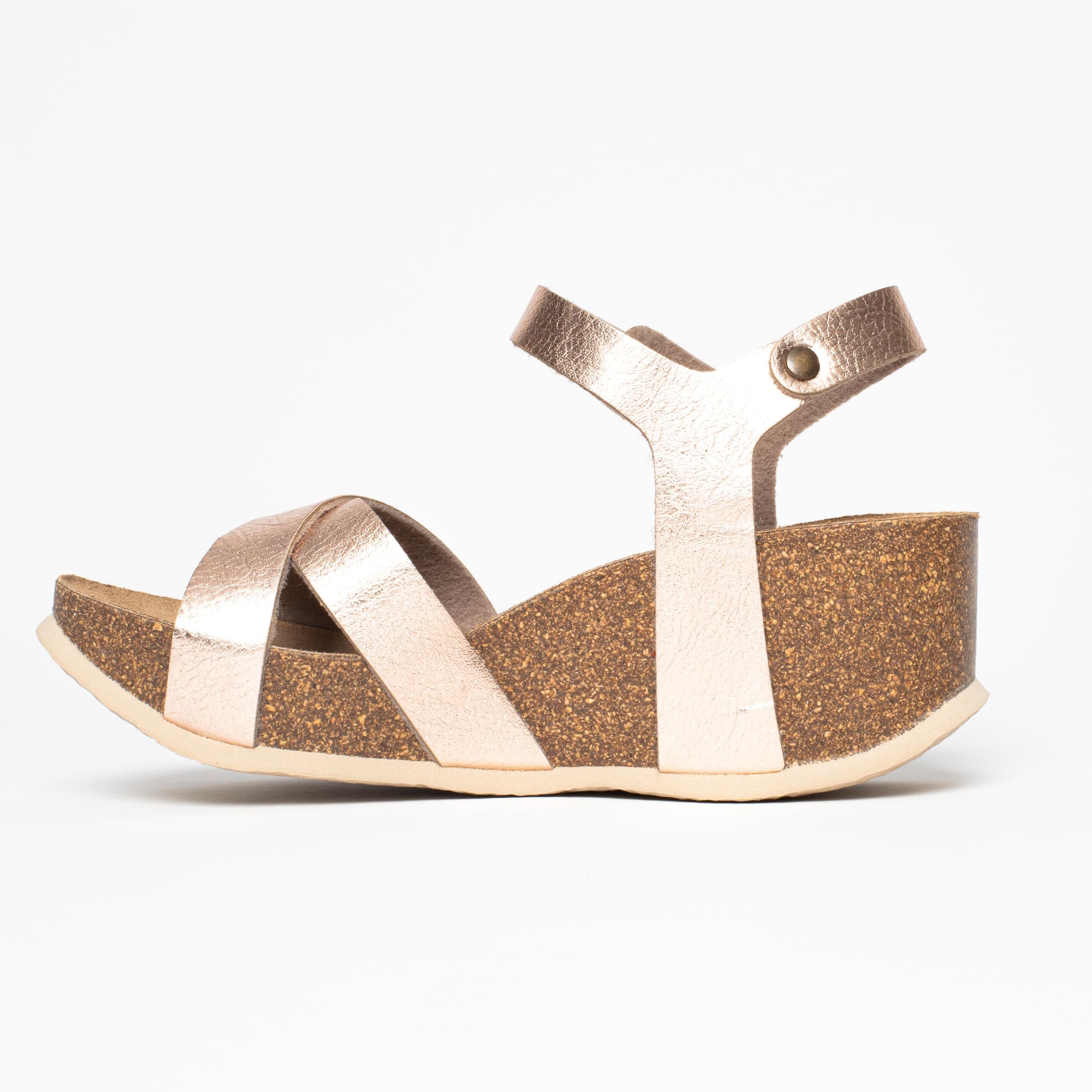 Venus Rose Gold Wedge and Semi-Wedge Sandals