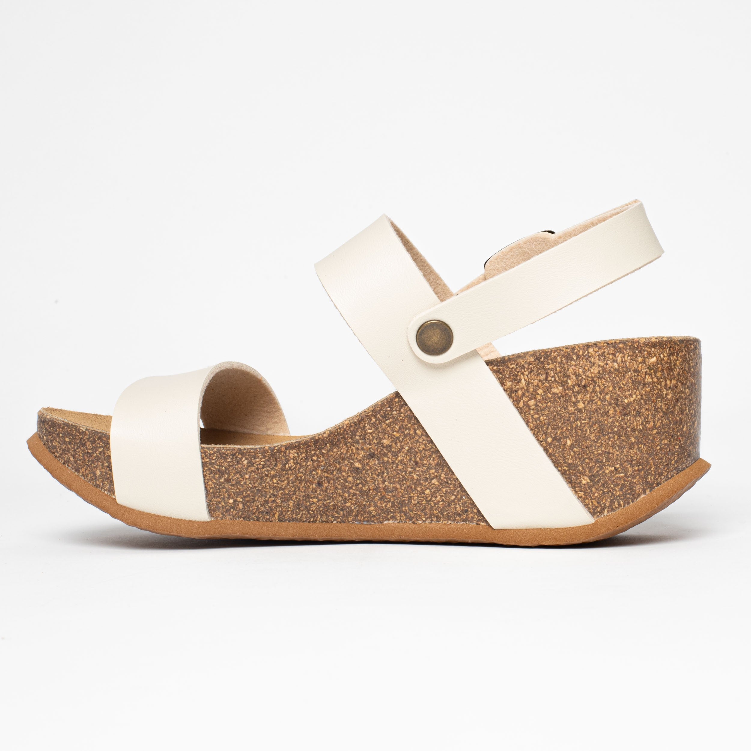 Sandales Capri Beige Compensées et Semi-compensées