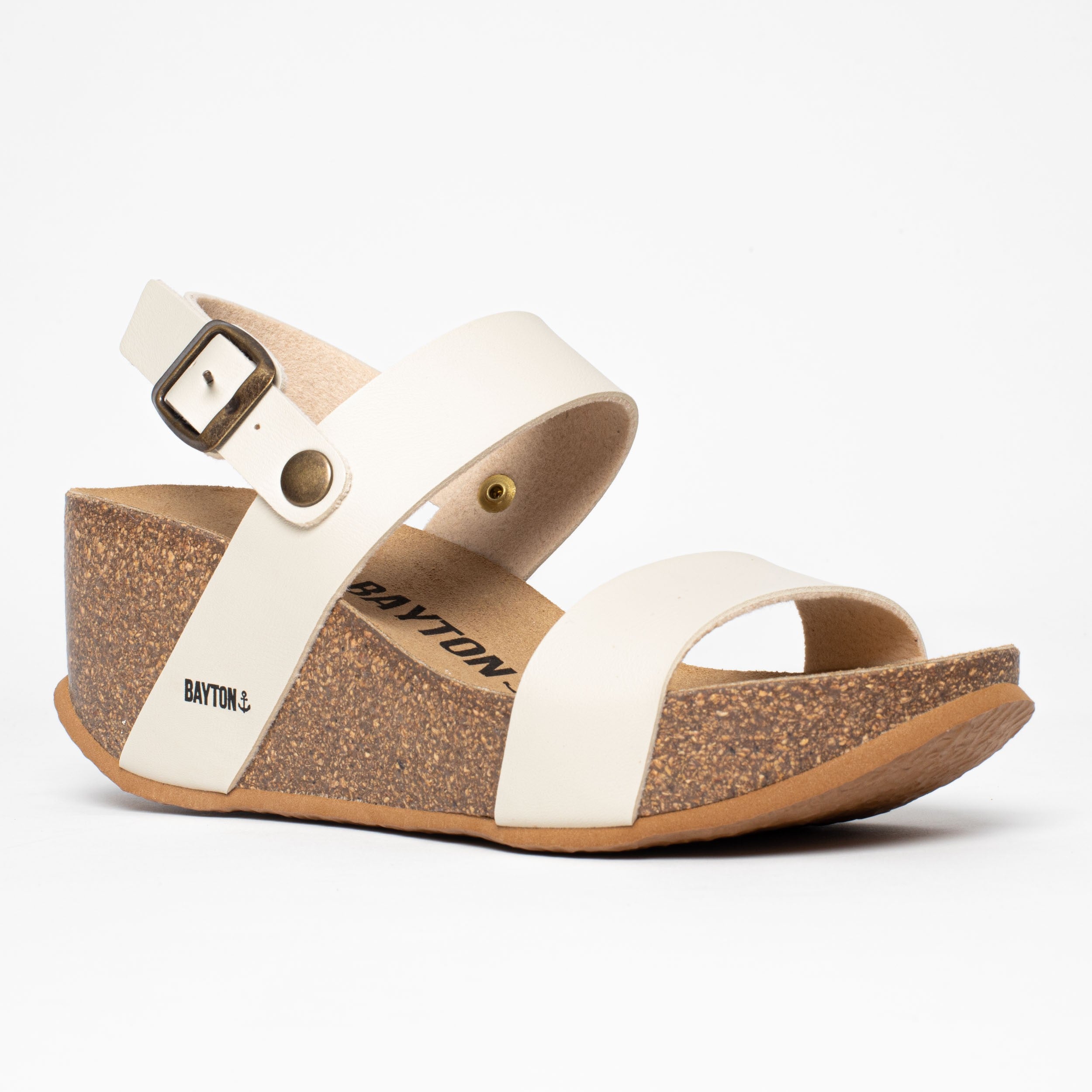 Sandales Capri Beige Compensées et Semi-compensées