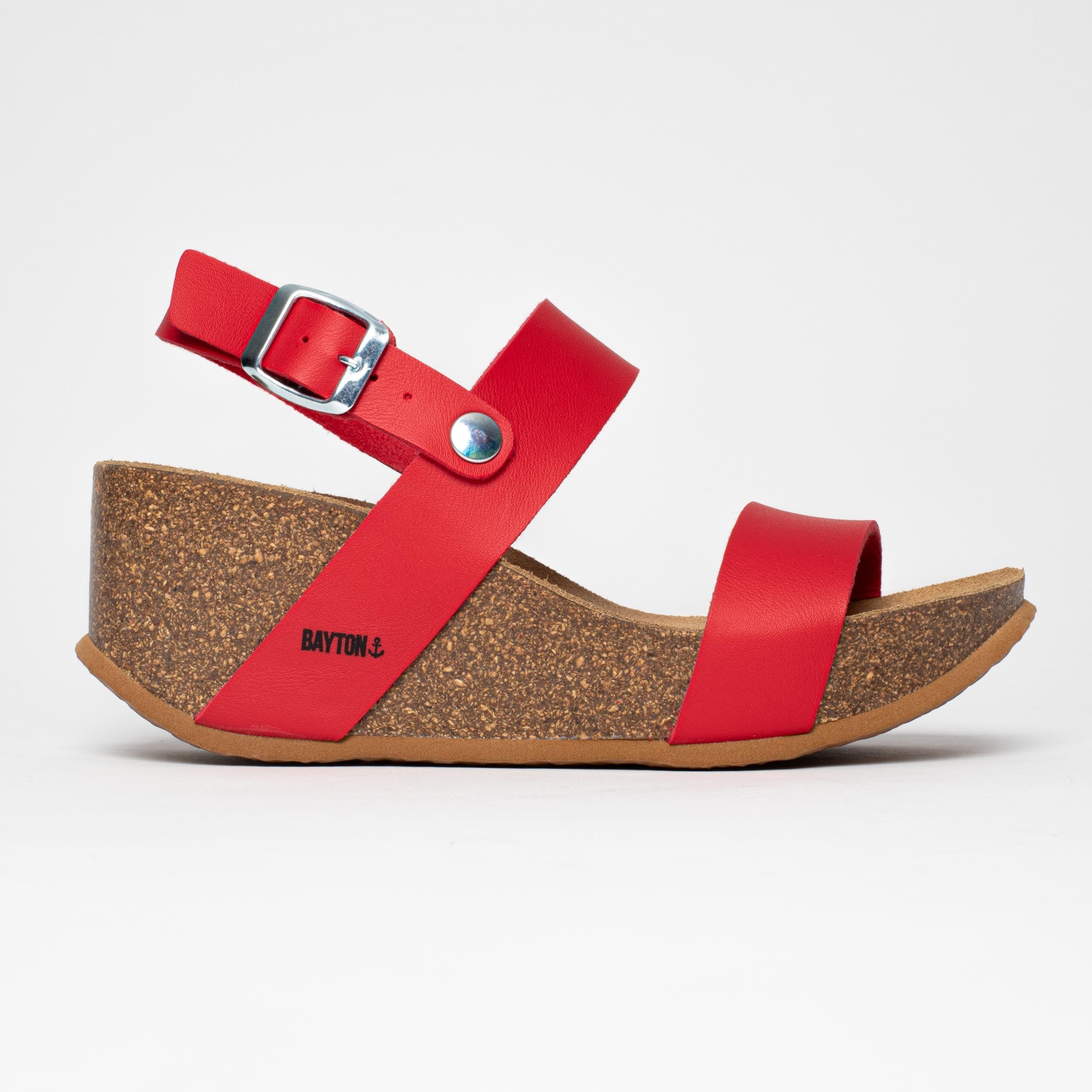 Selene Red Wedge and Semi-Wedge Sandals