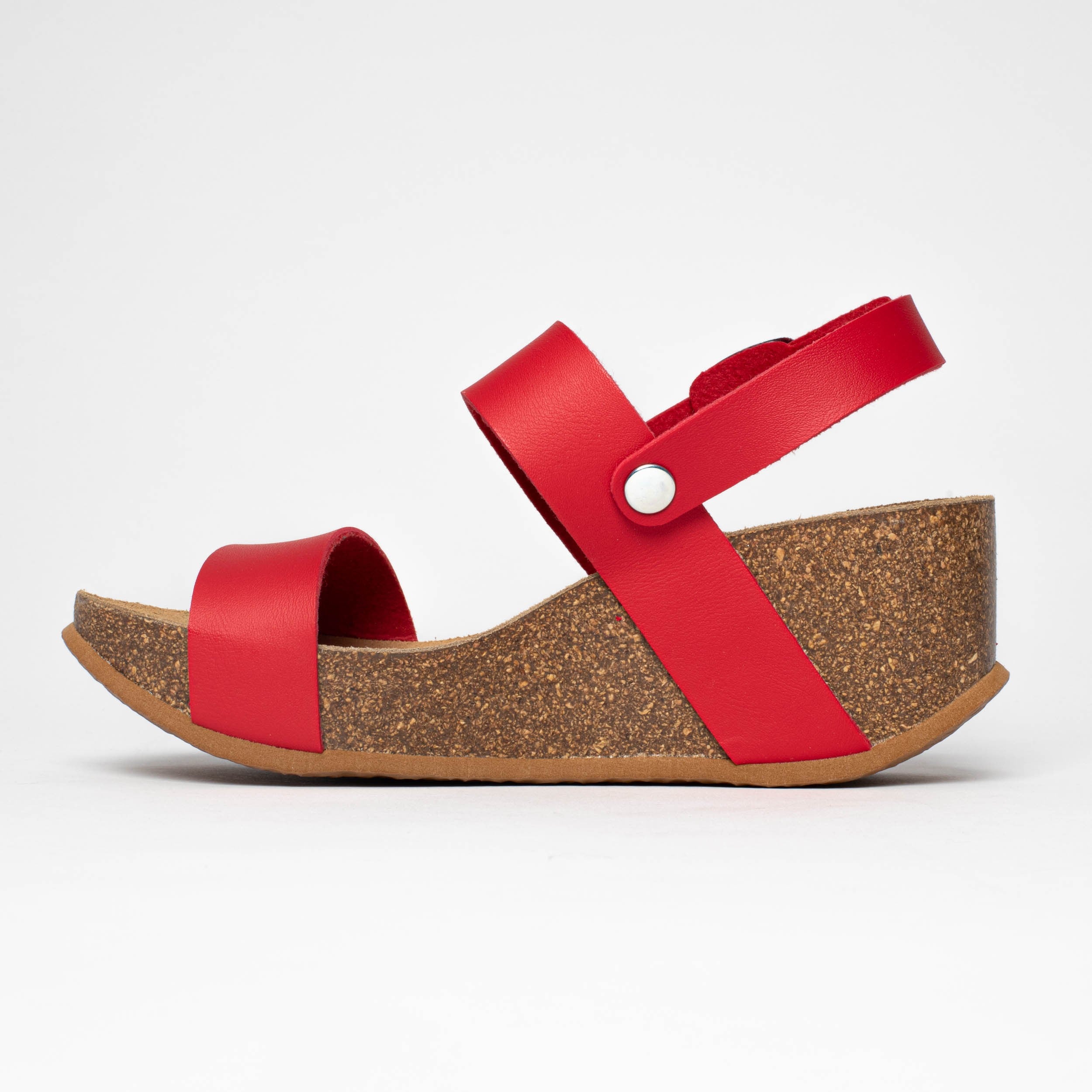 Selene Red Wedge and Semi-Wedge Sandals