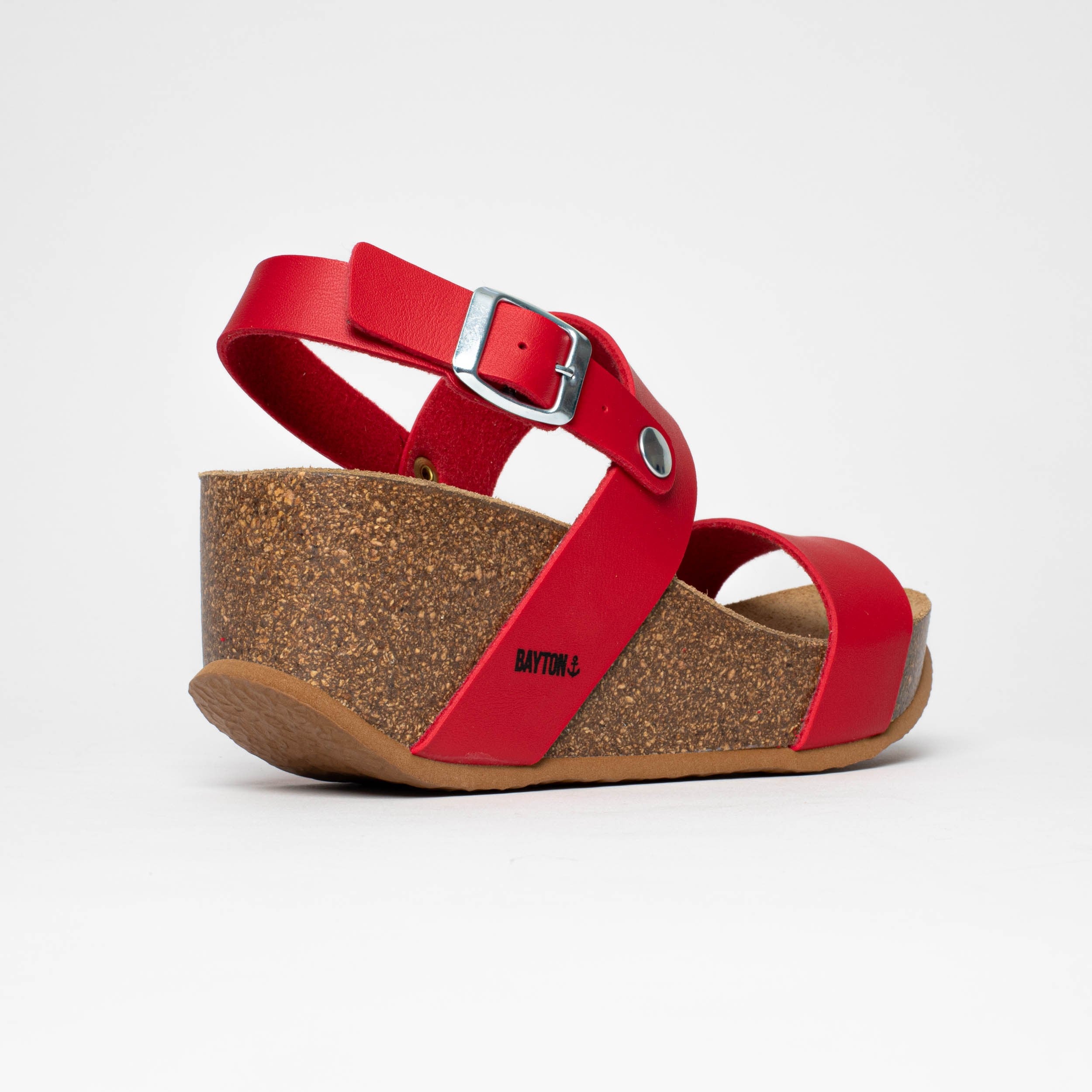 Selene Red Wedge and Semi-Wedge Sandals