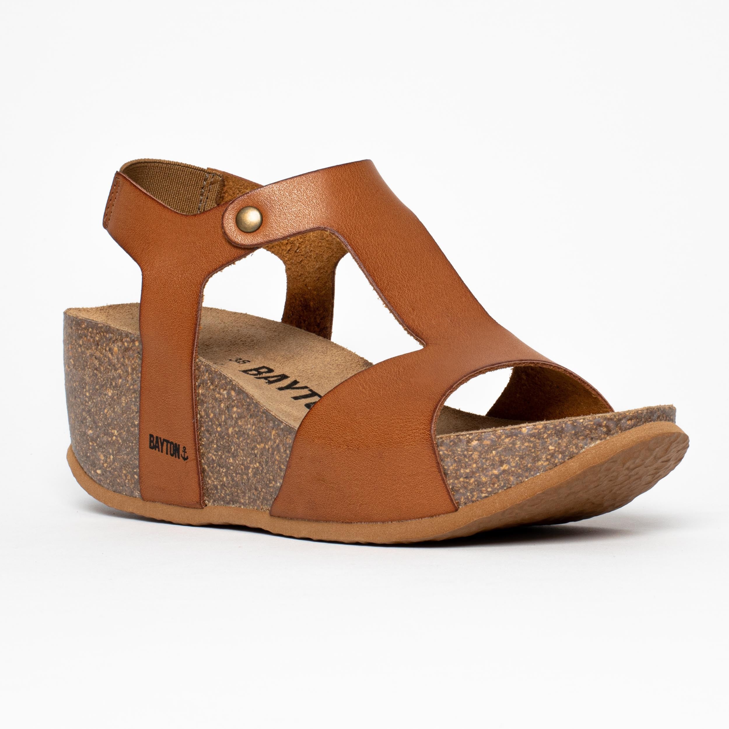 Madrida Camel Wedge and Semi-Wedge Sandals