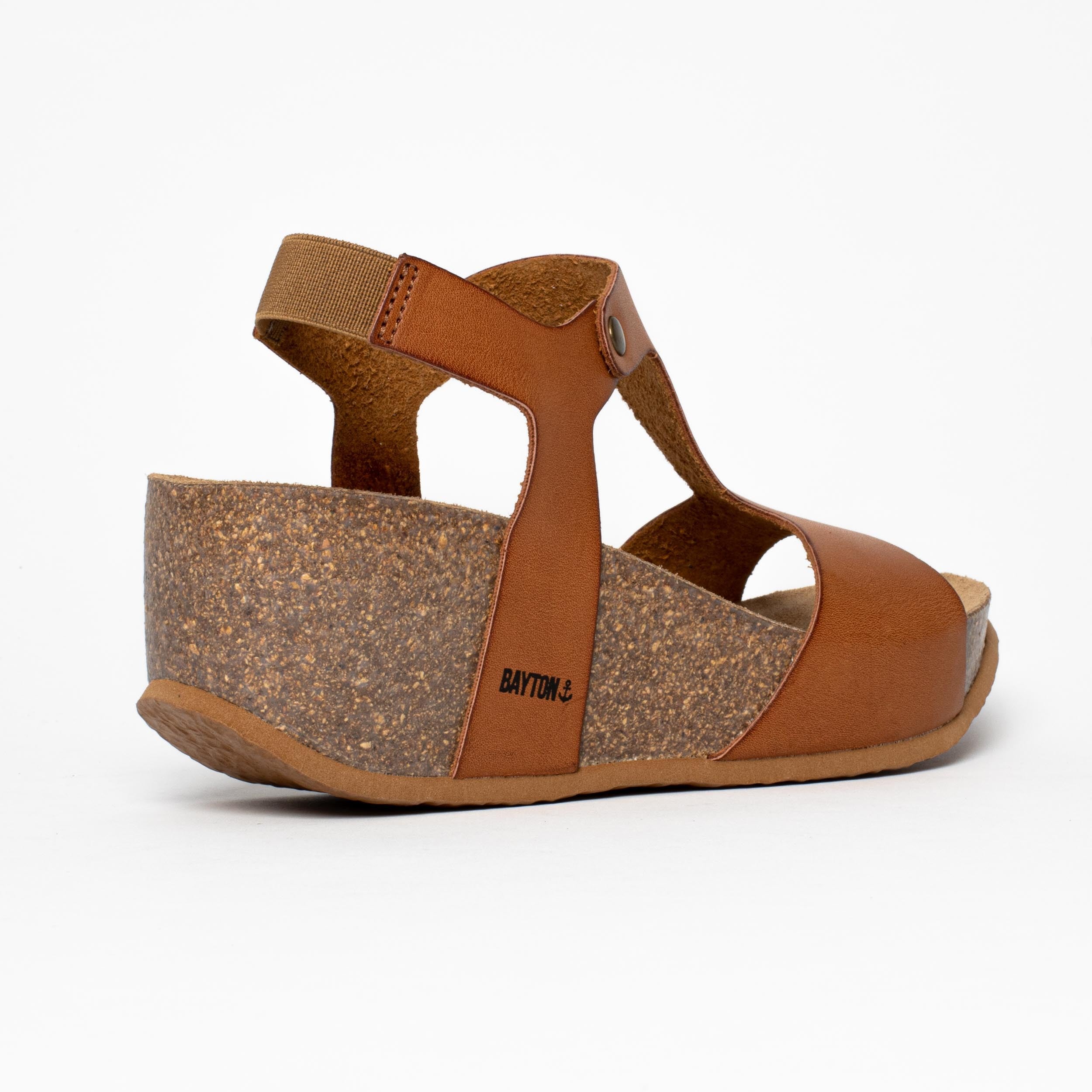 Madrida Camel Wedge and Semi-Wedge Sandals