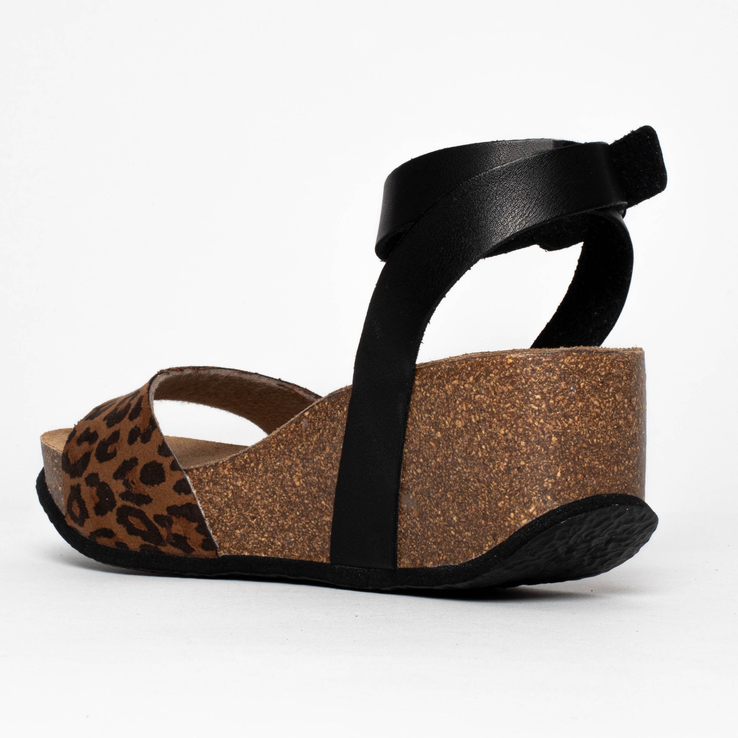 Sandalias Sol Cuña y Semicuña Leopardo