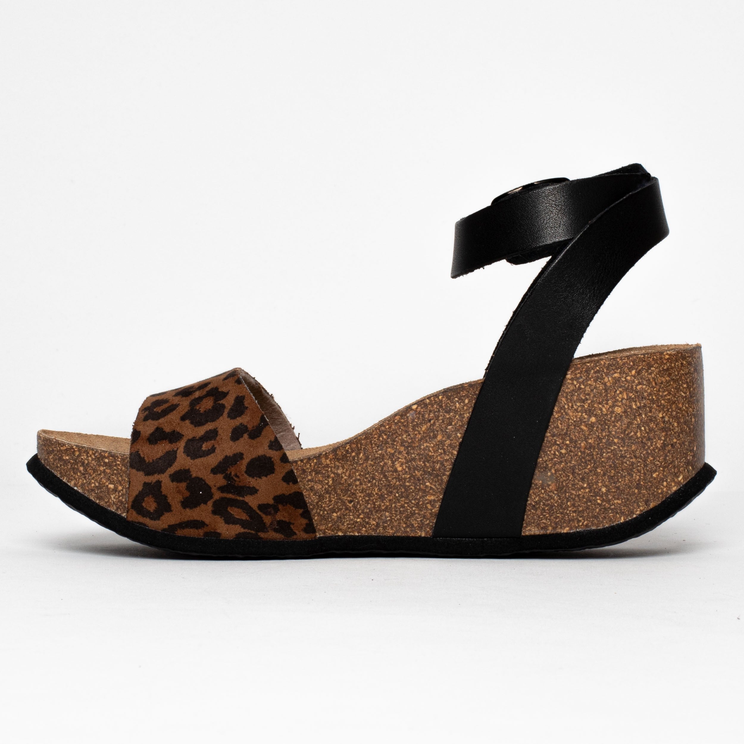 Leopard Sol Wedge and Semi-Wedge Sandals