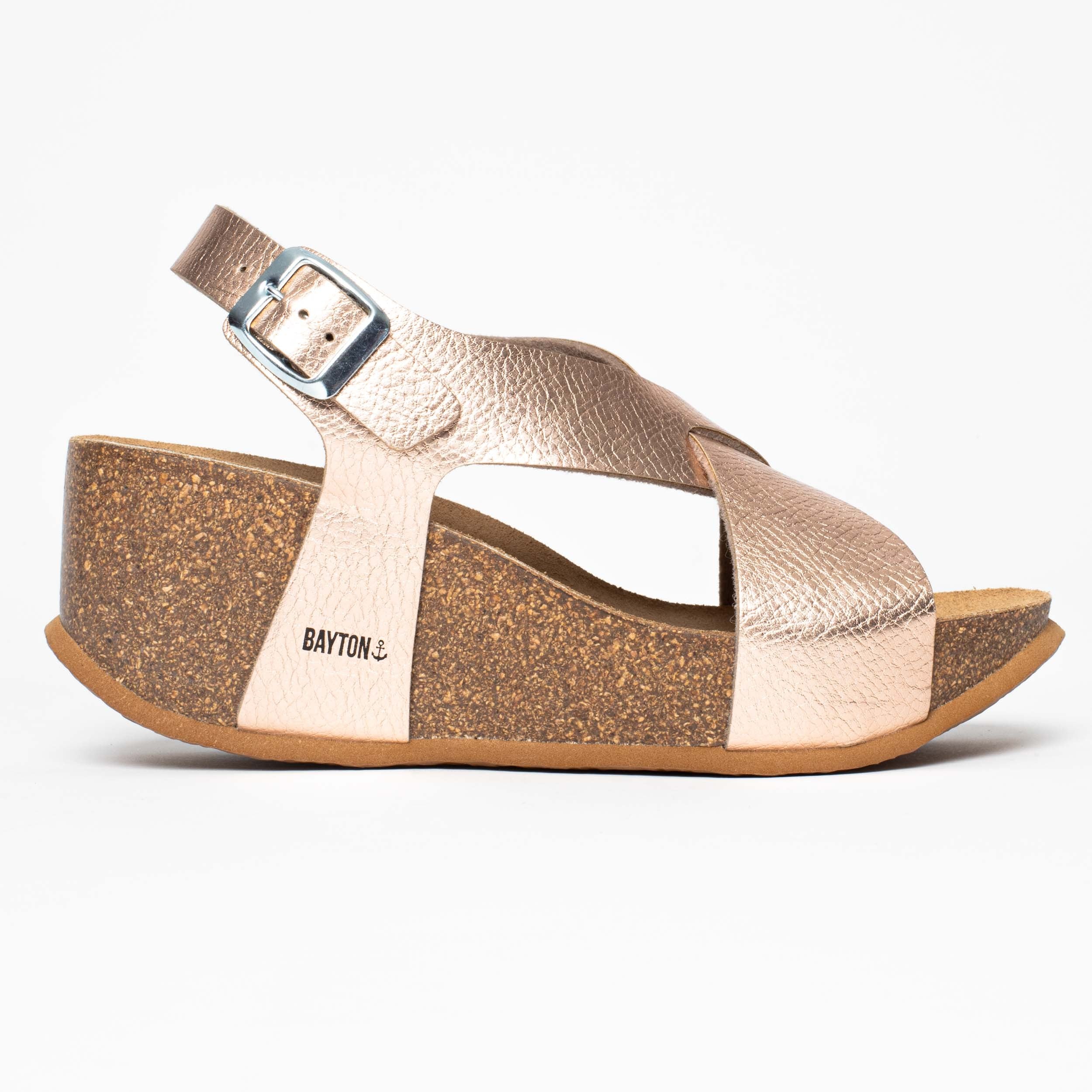 Jerez Rose Gold Wedge and Semi-Wedge Sandals