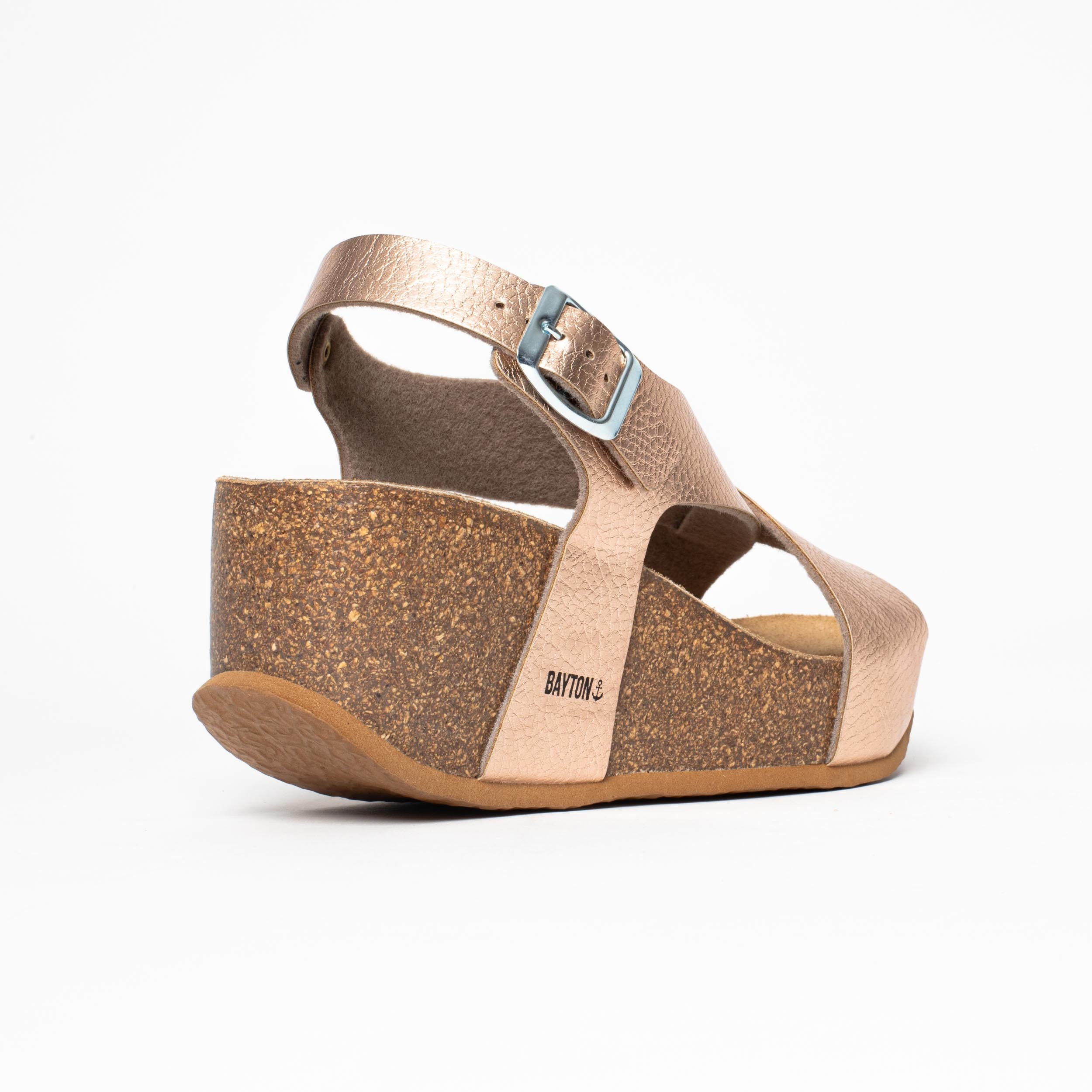 Jerez Rose Gold Wedge and Semi-Wedge Sandals