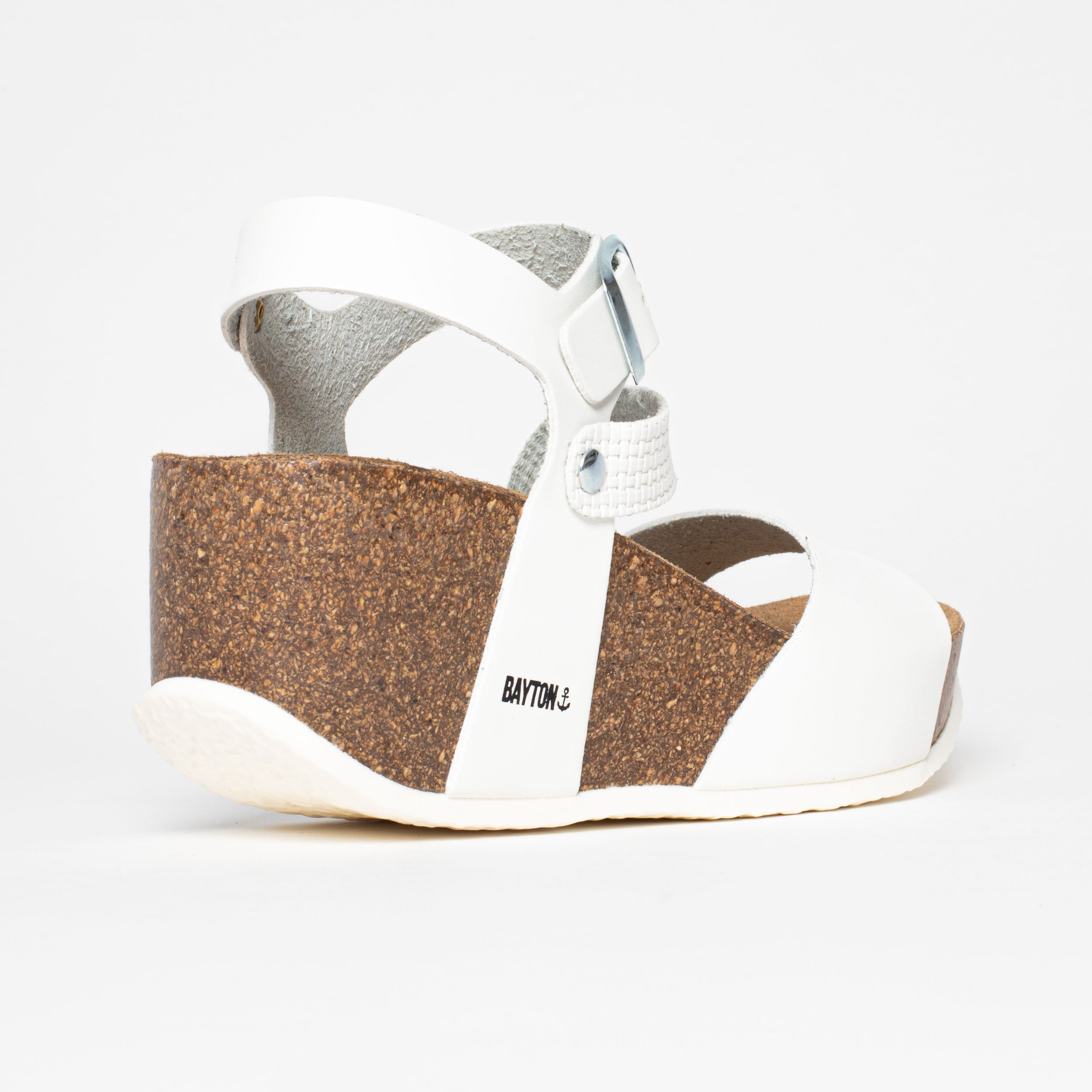 Melilla White Wedge and Semi-Wedge Sandals