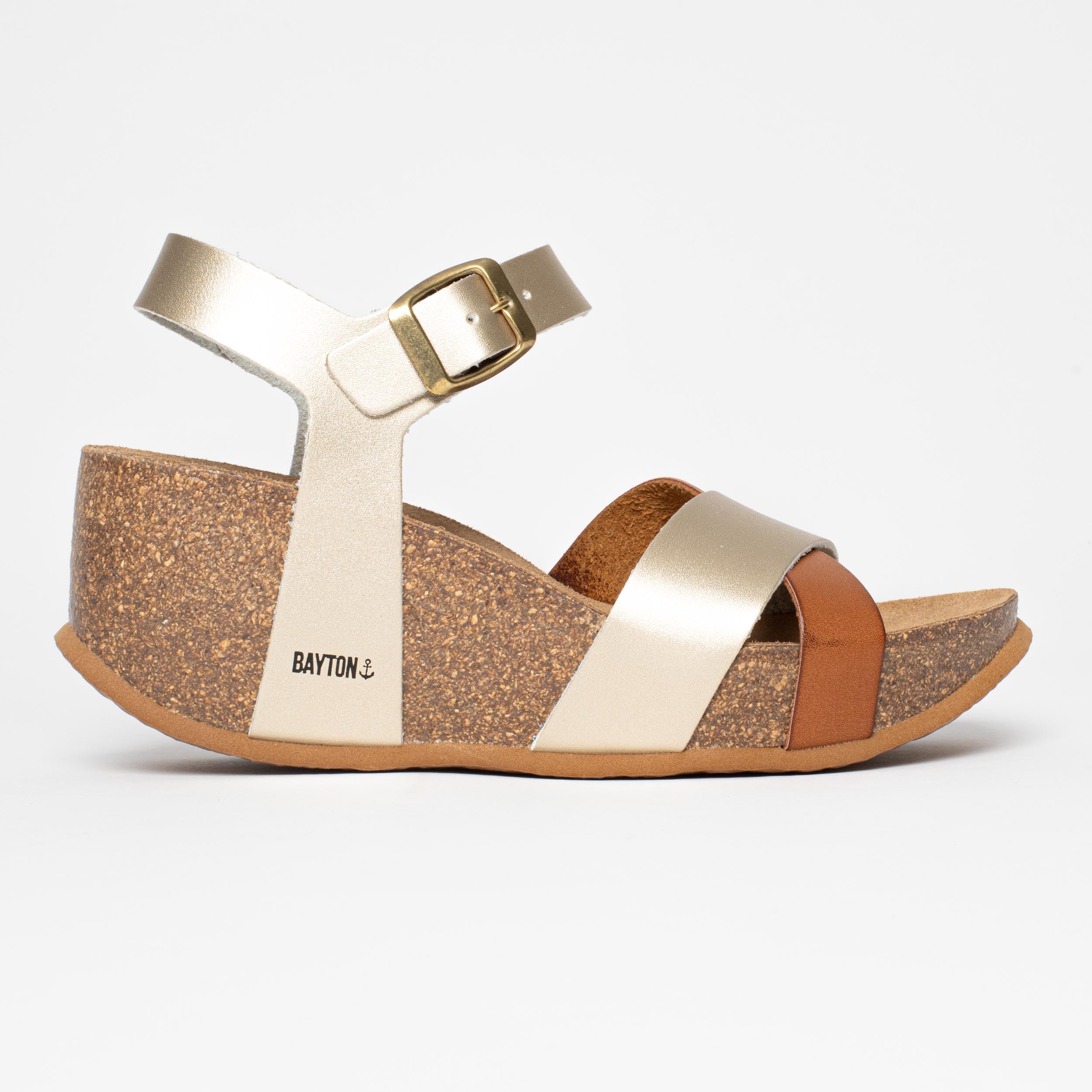 Minorca Camel Wedge and Semi-Wedge Sandals