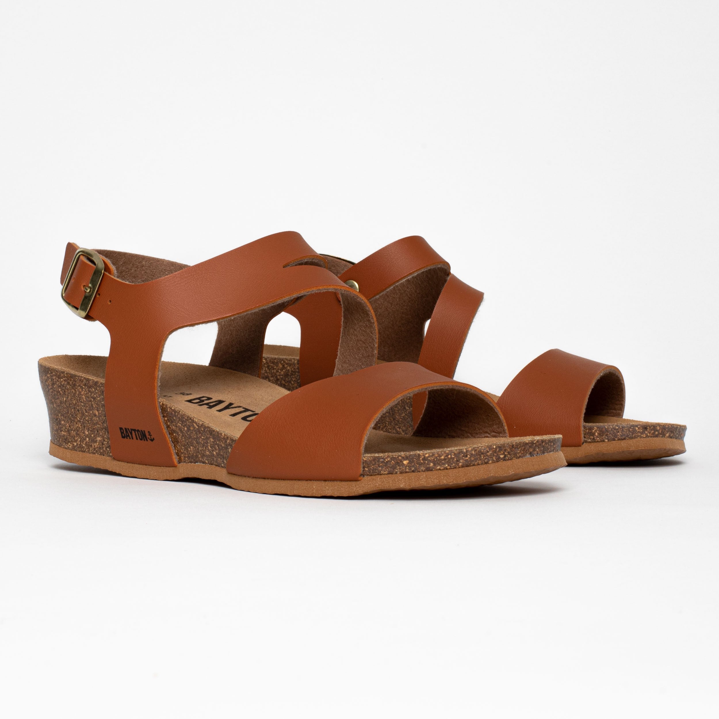 Reus Camel Wedge and Semi-Wedge Sandals