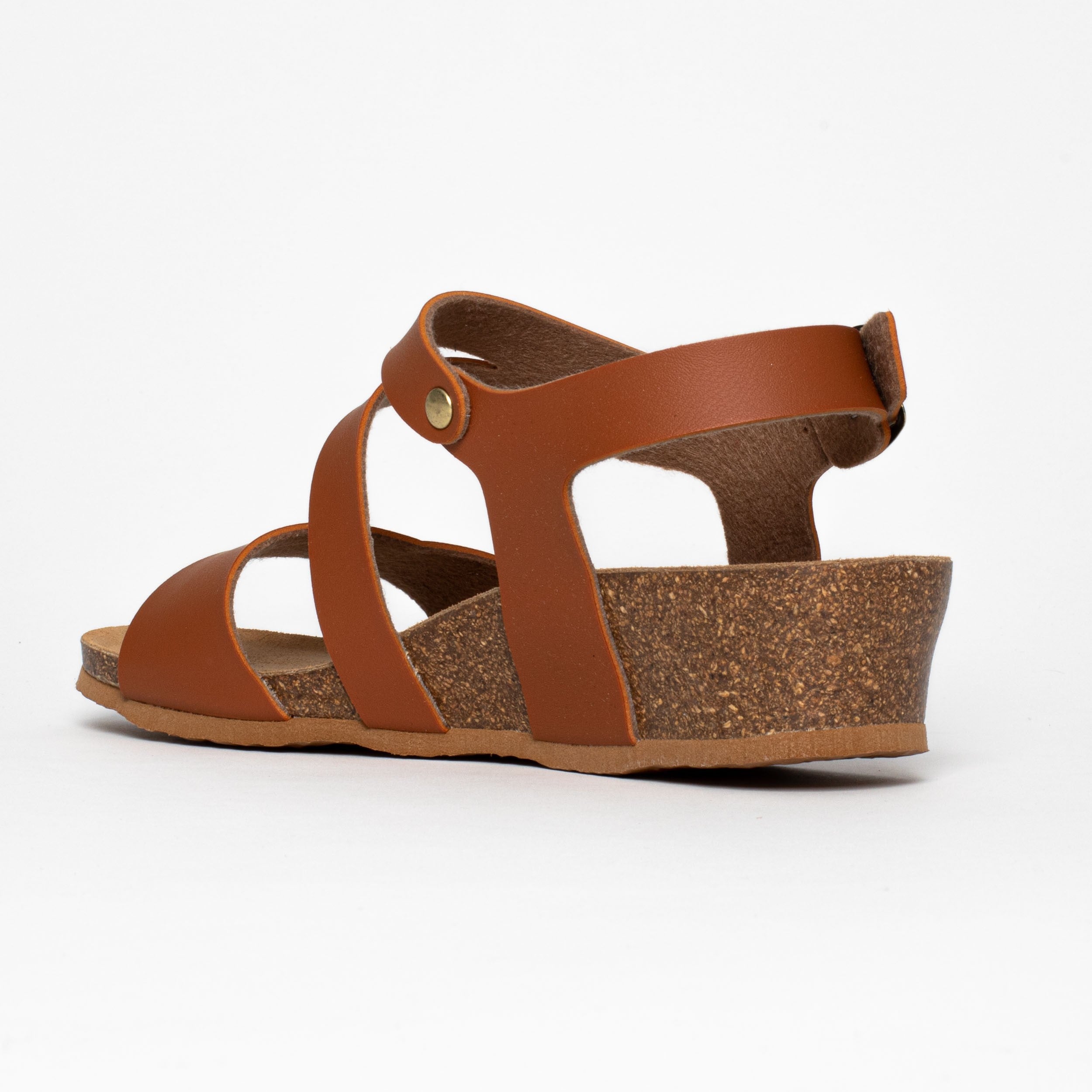 Reus Camel Wedge and Semi-Wedge Sandals