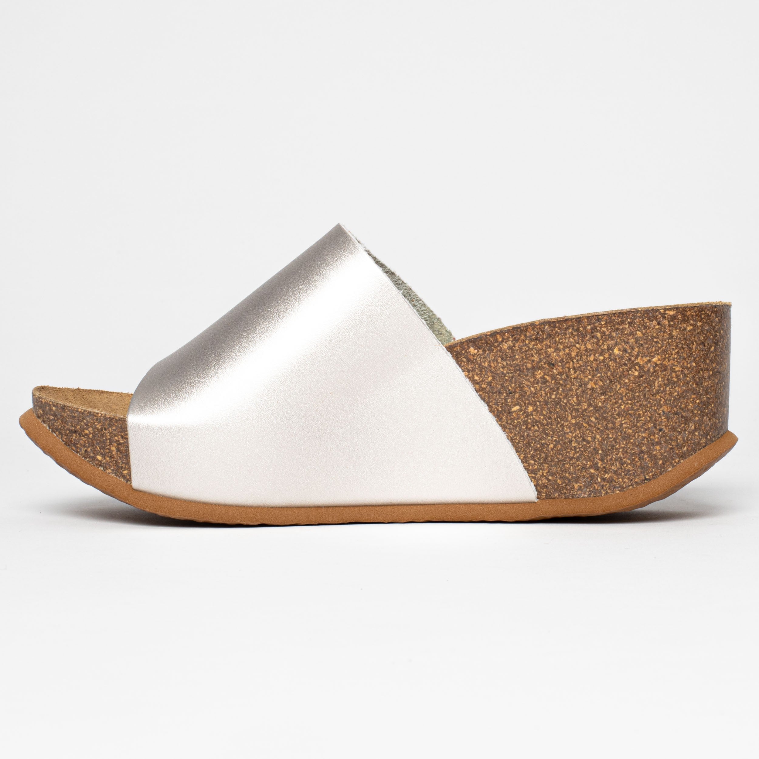 Fuerte Silver Wedge and Semi-Wedge Sandals