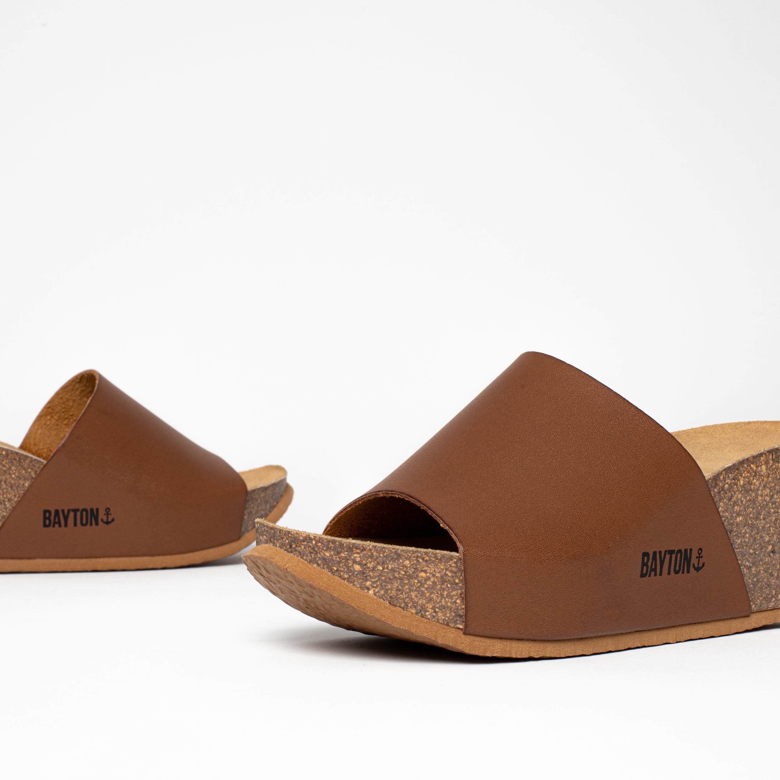 Fuerte Camel Wedge and Semi-Wedge Sandals