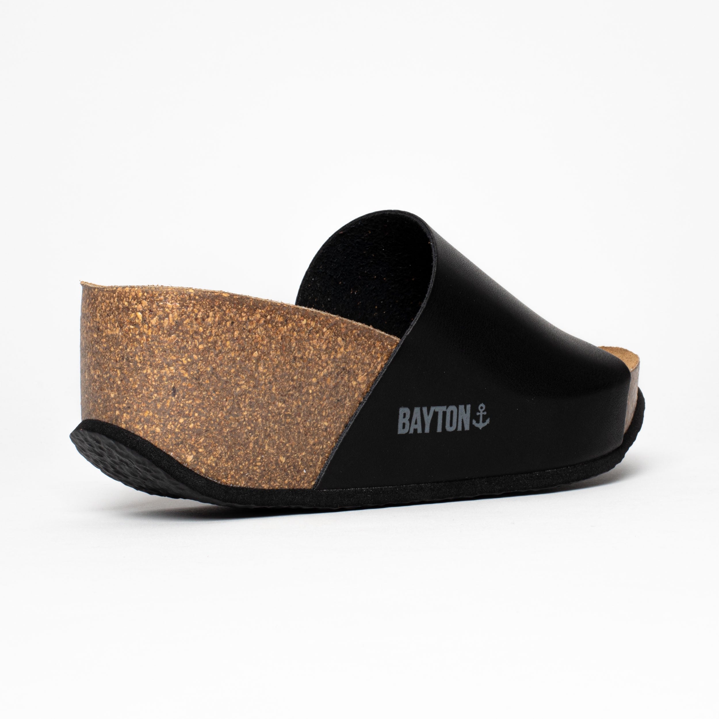 Fuerte Black Wedge and Semi-Wedge Sandals